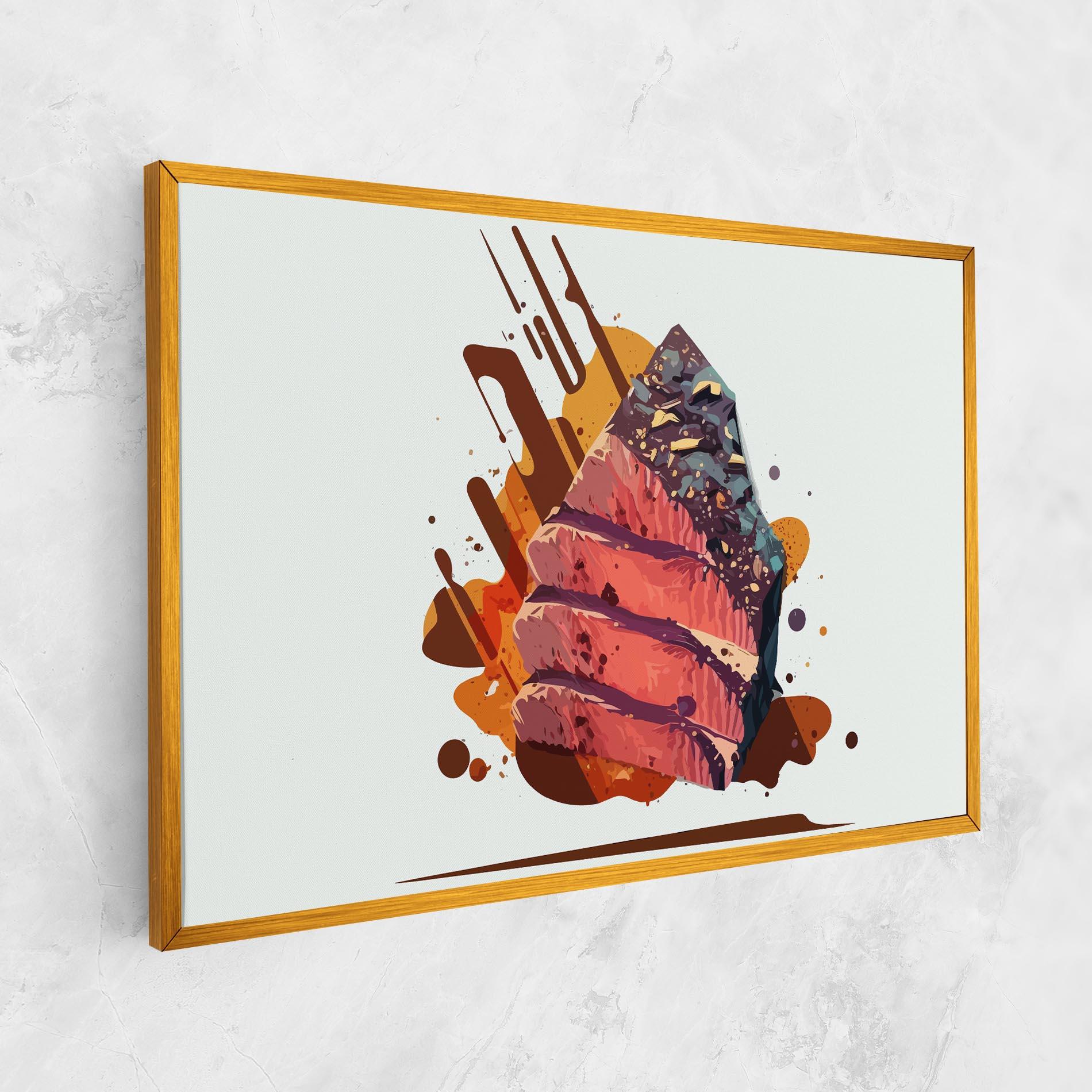 Картина на платно Meat Floating mockup 1