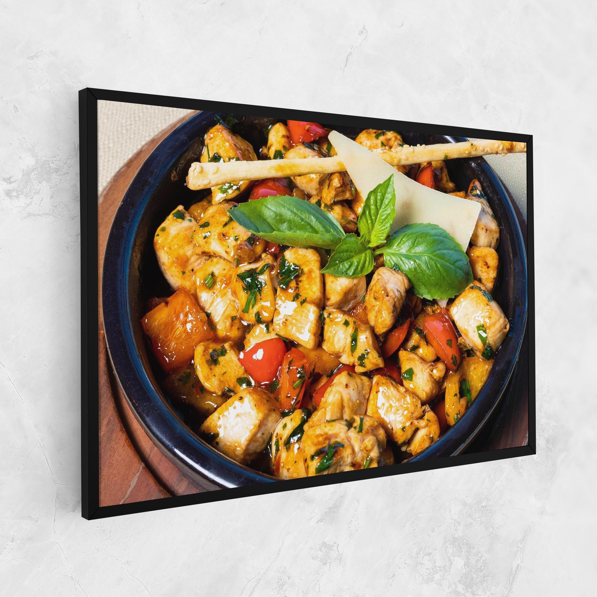 Картина на платно Chicken Food mockup 1