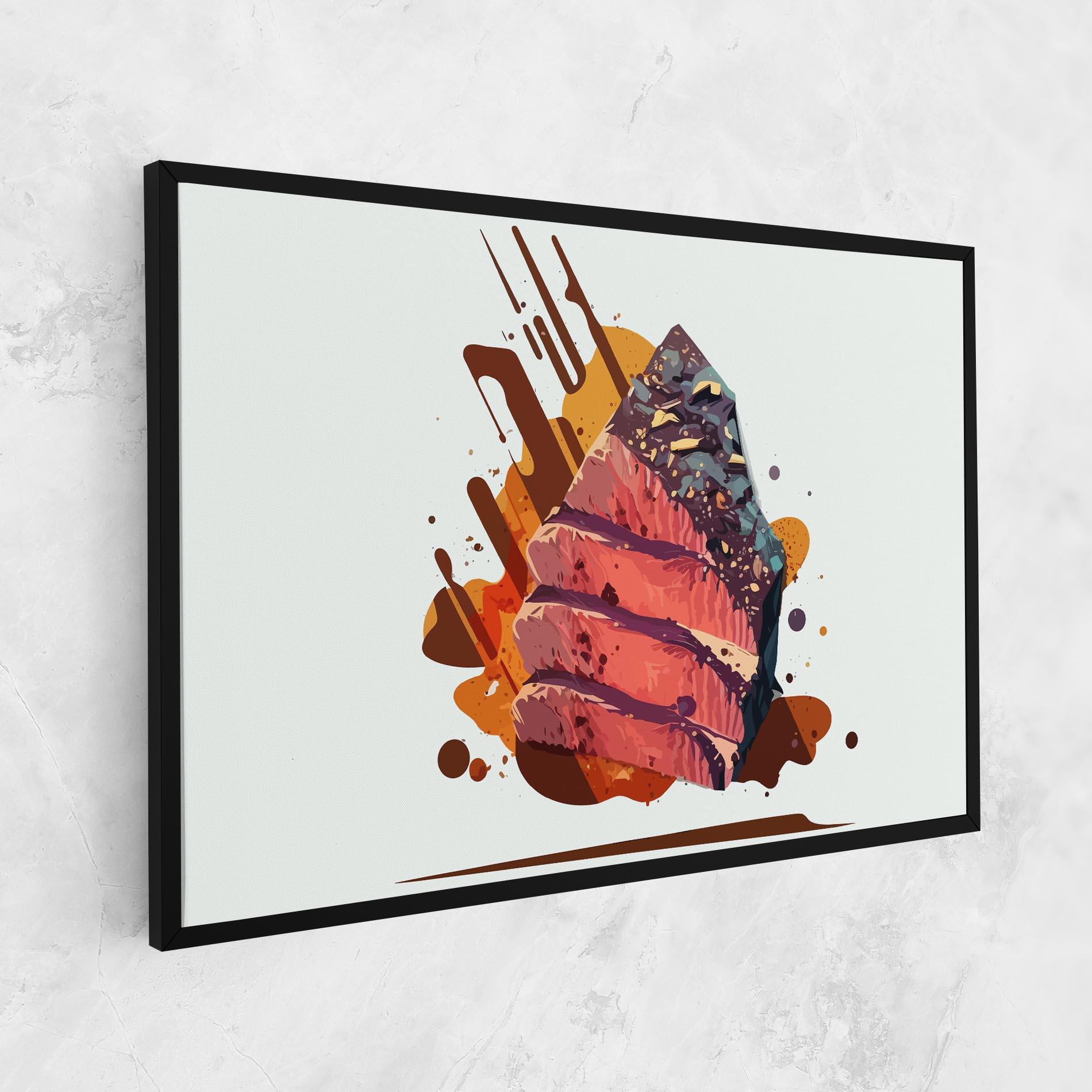Картина на платно Meat Floating mockup 1