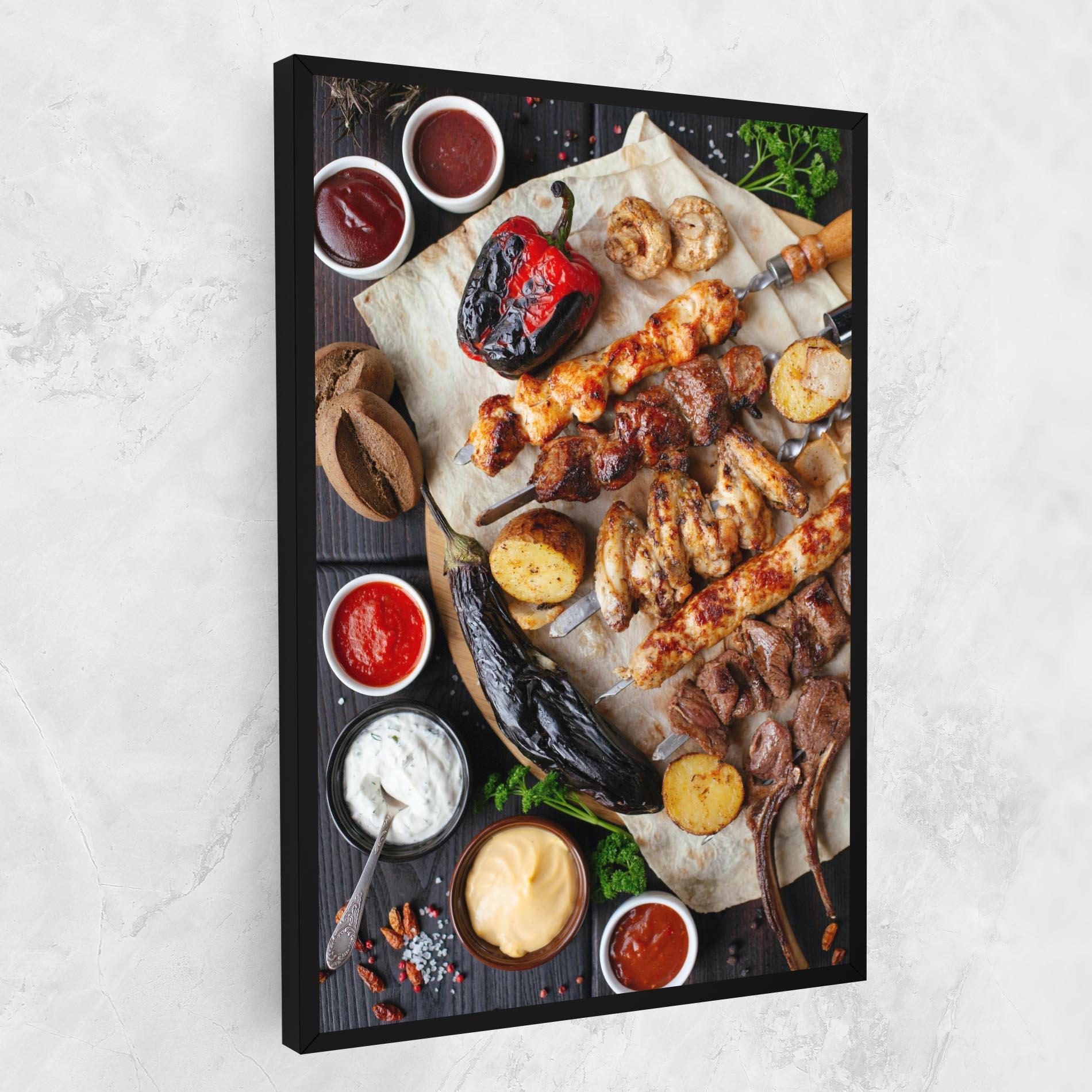 Картина на платно Skewers mockup 1