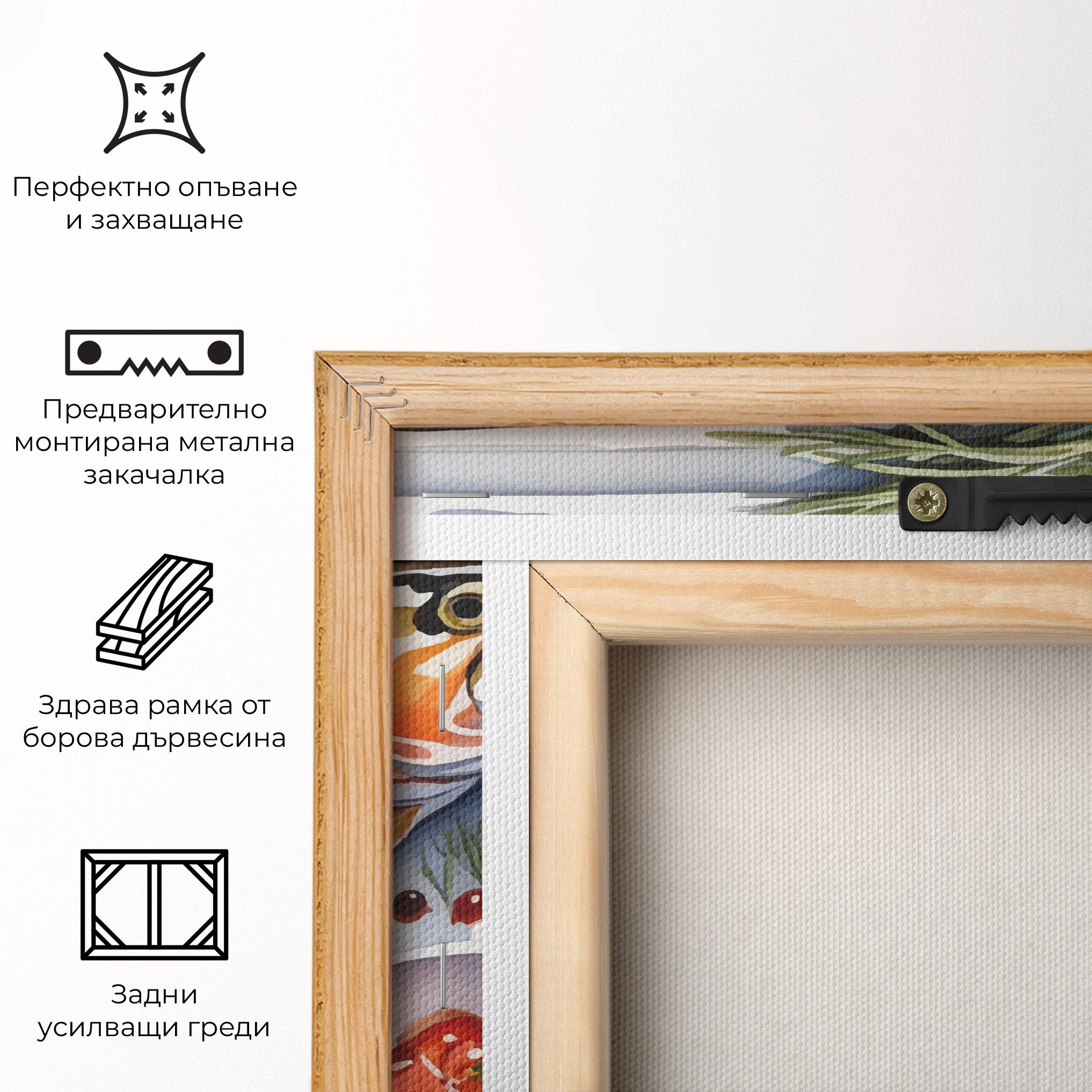 Картина на платно Grilled Trout mockup 5