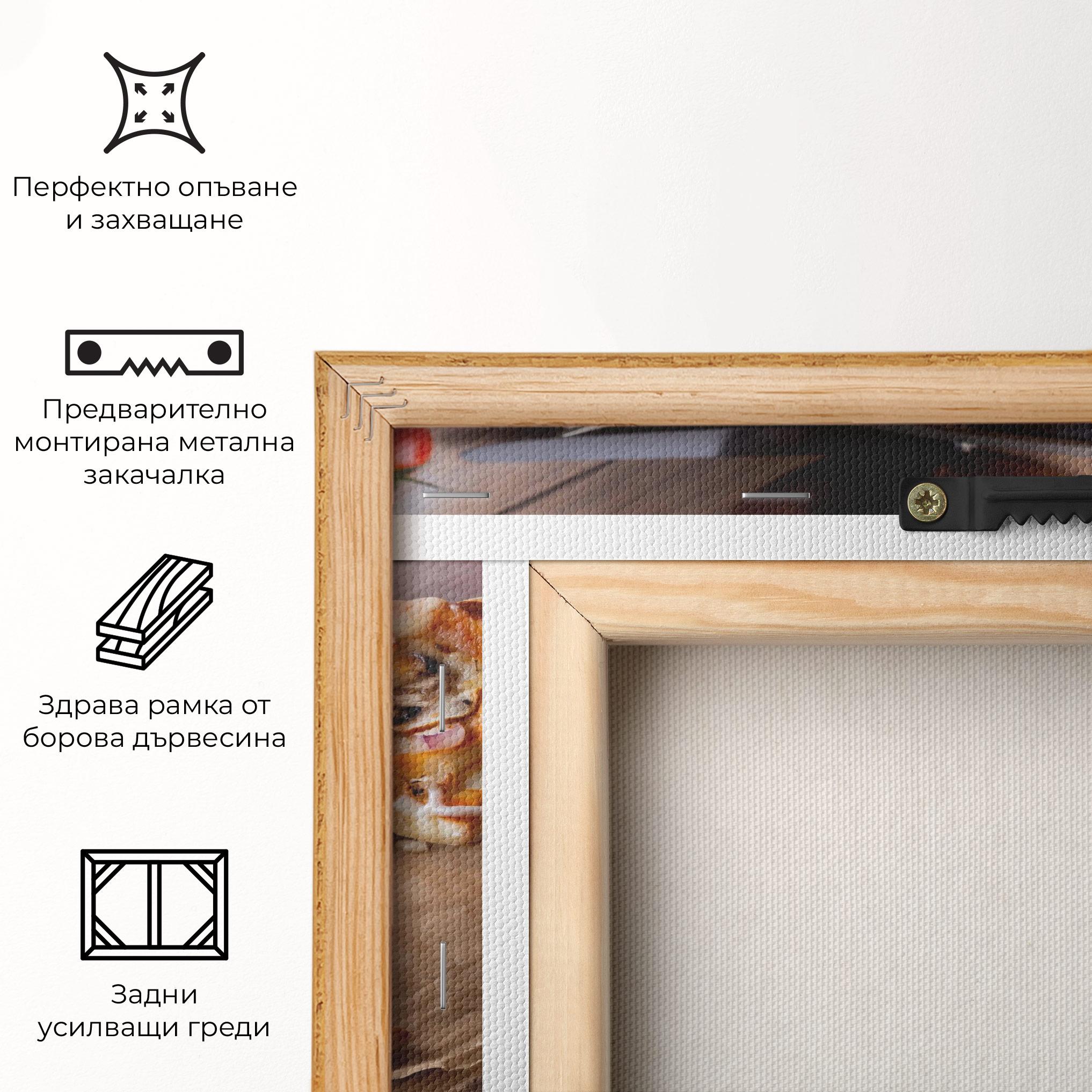 Картина на платно Pizza mockup 5