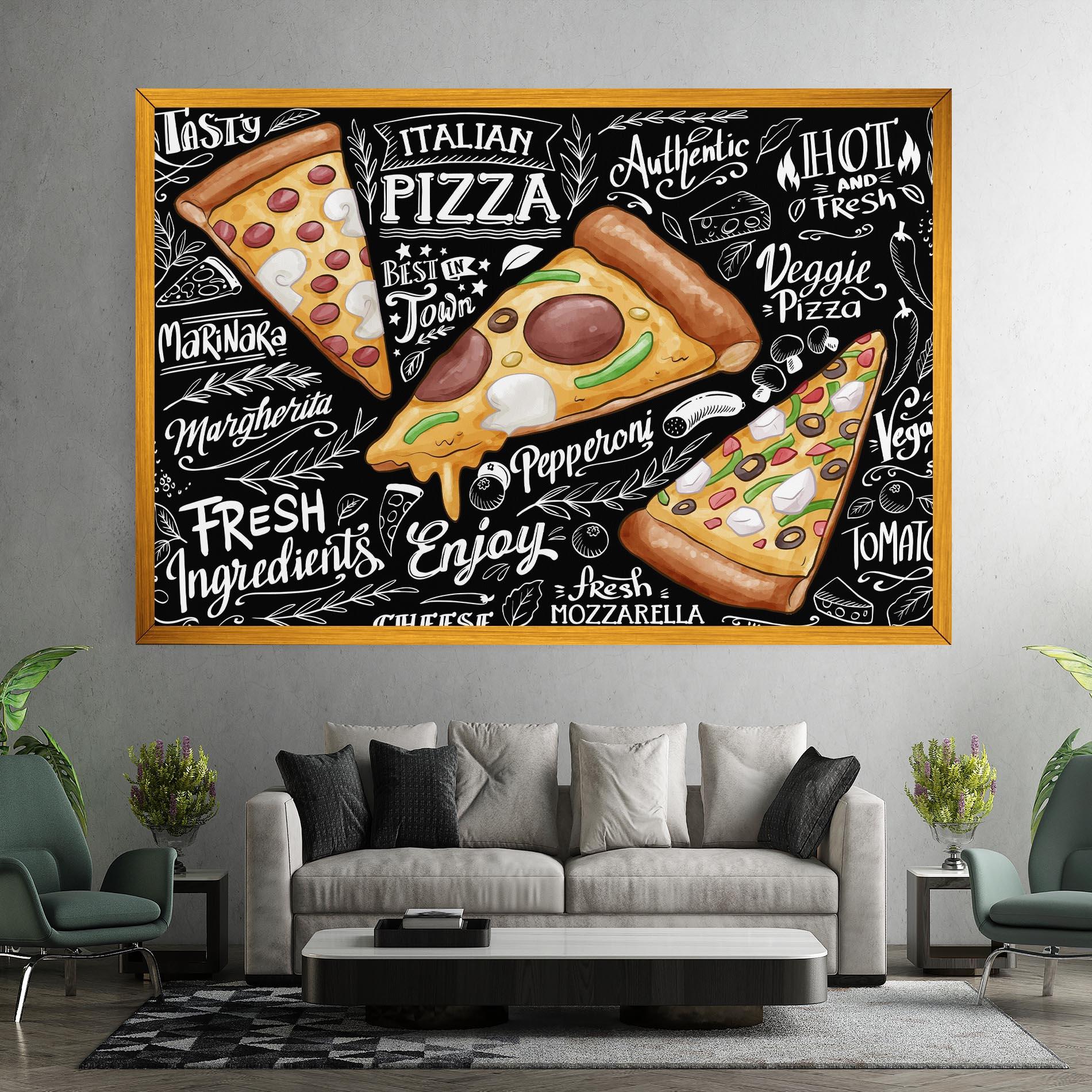 Картина на платно Enjoy Pizza mockup 7