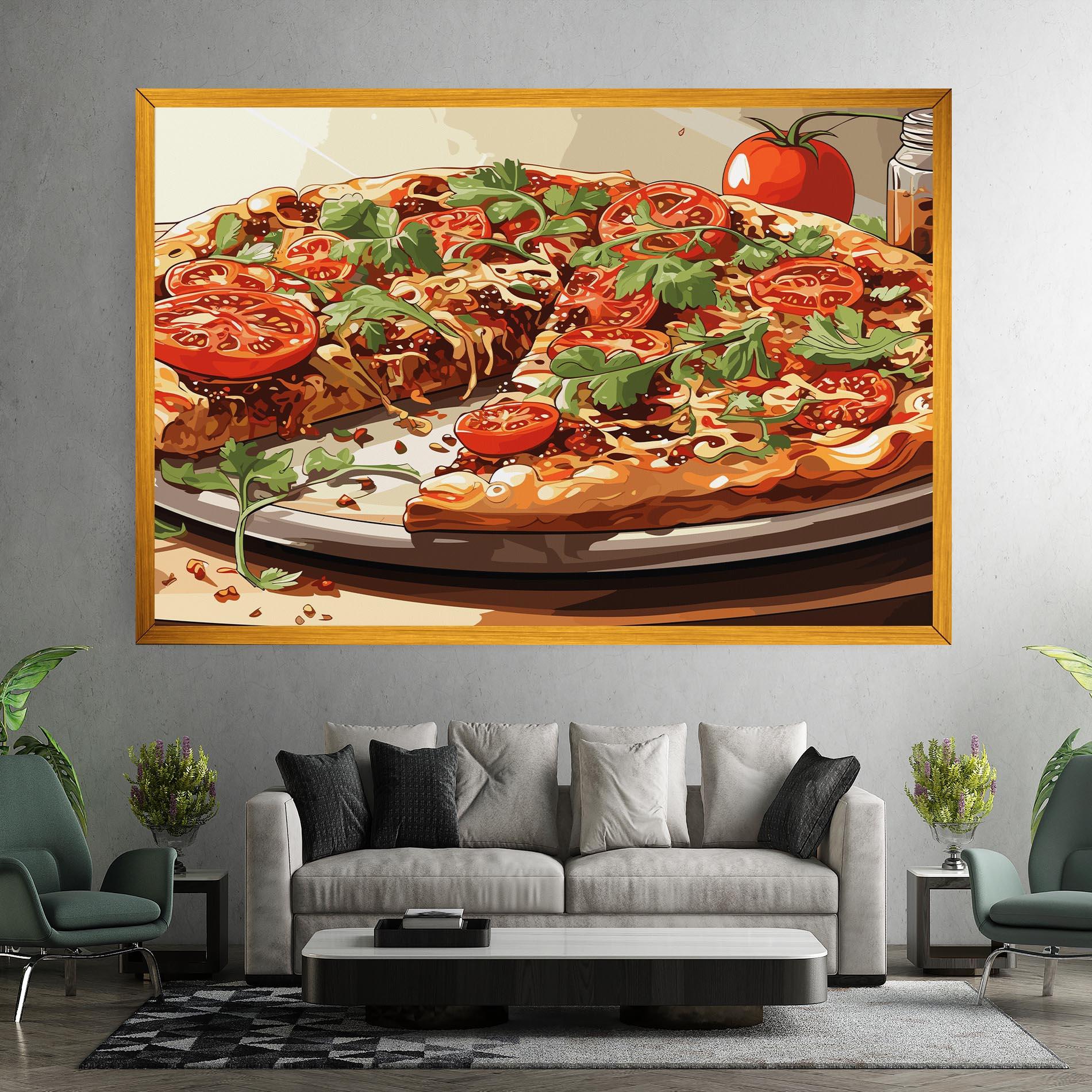 Картина на платно Pizza View mockup 7