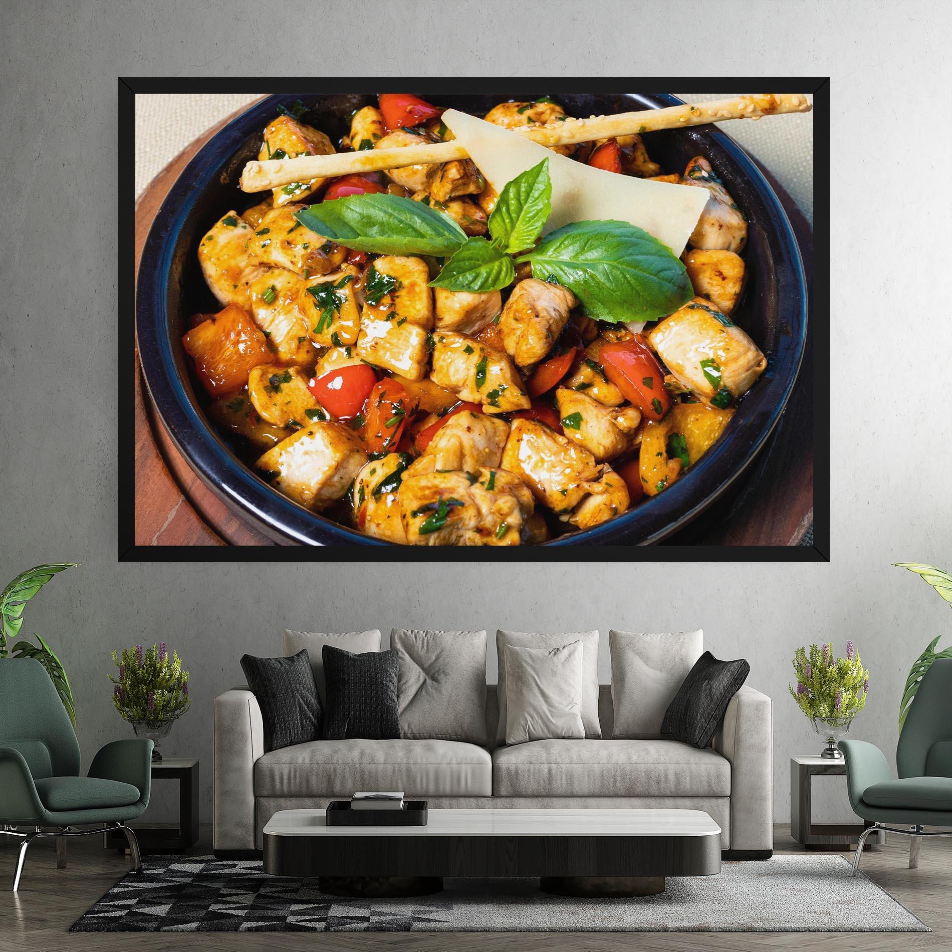 Картина на платно Chicken Food mockup 7