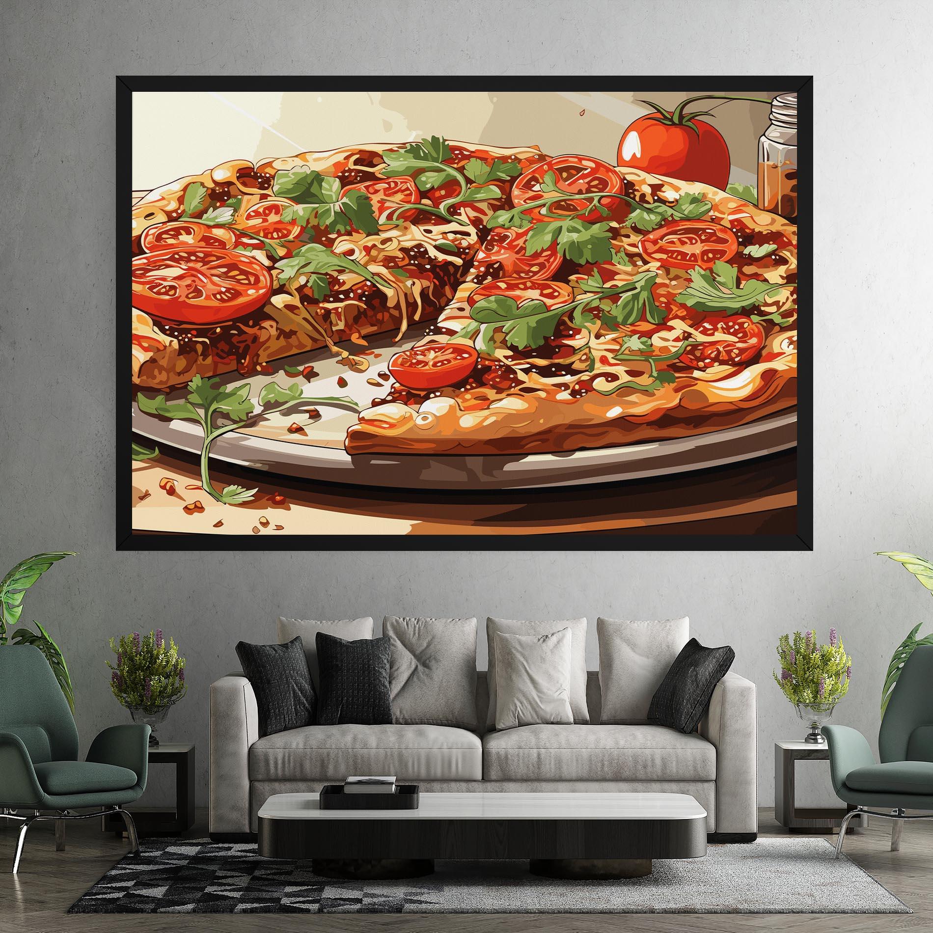 Картина на платно Pizza View mockup 7