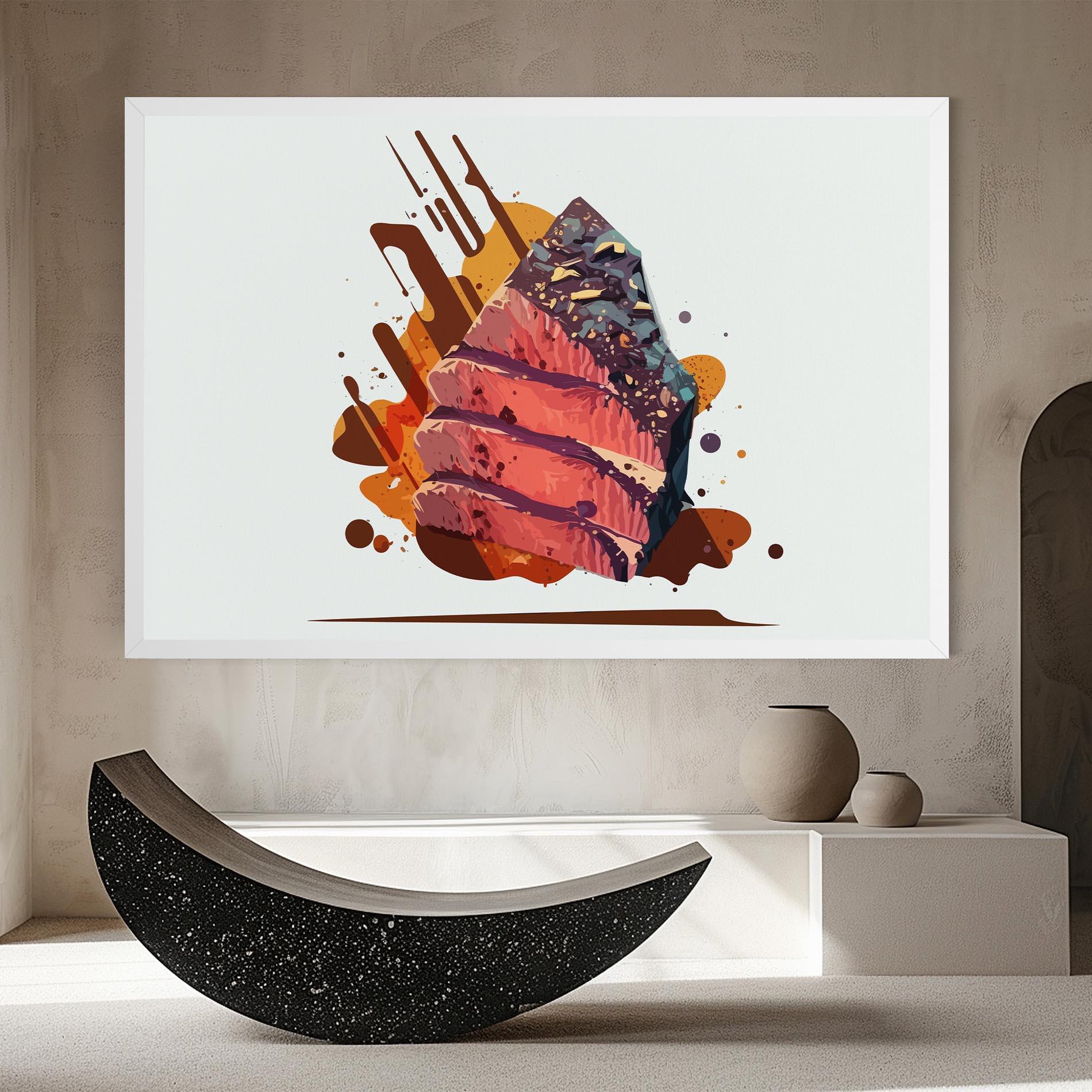 Картина на платно Meat Floating mockup 8