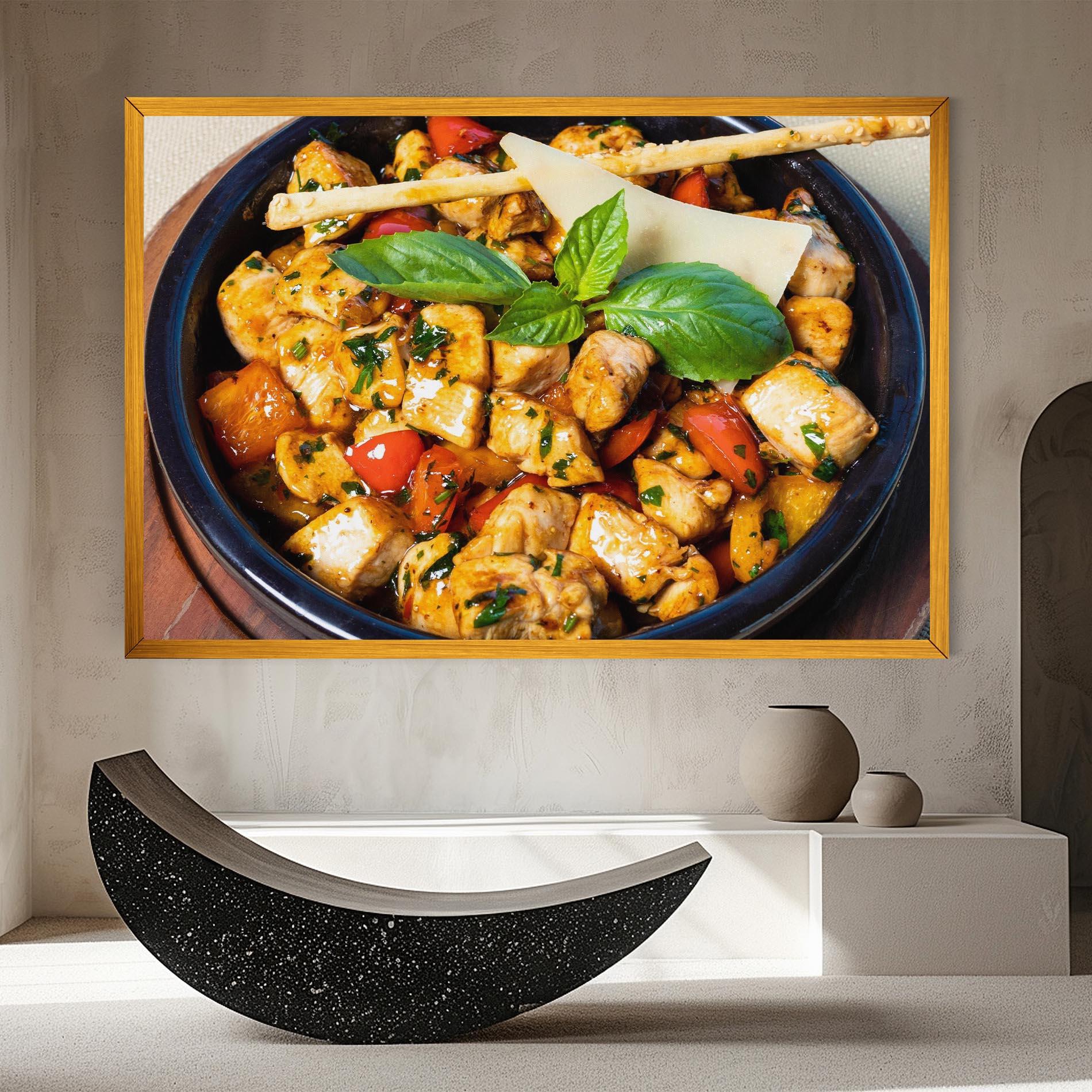 Картина на платно Chicken Food mockup 8