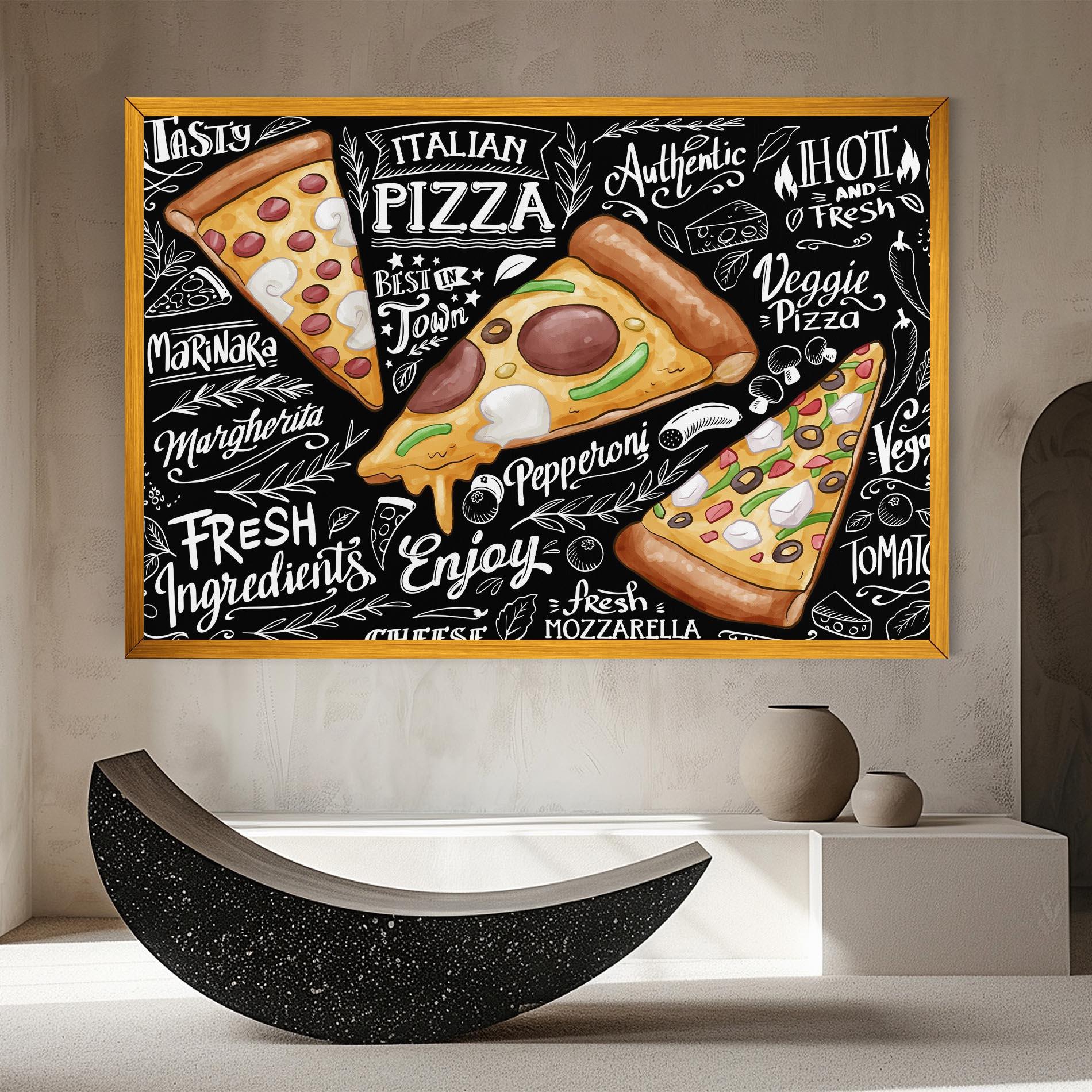 Картина на платно Enjoy Pizza mockup 8