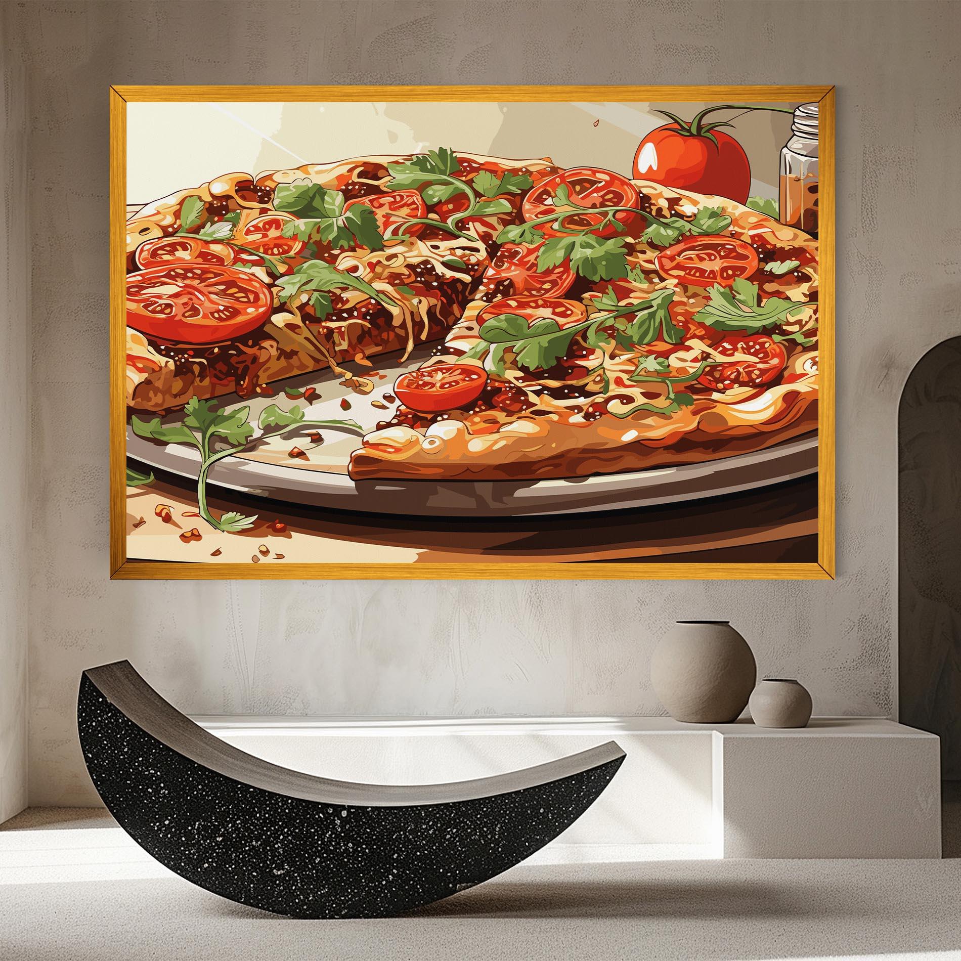 Картина на платно Pizza View mockup 8