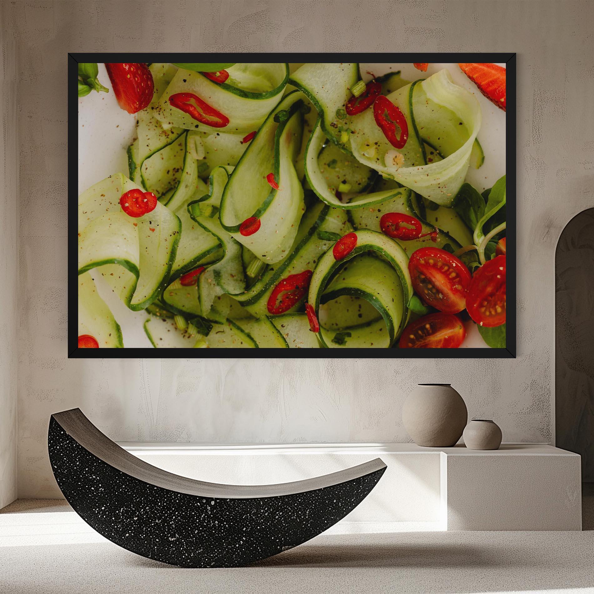 Картина на платно Cucumber Food mockup 8