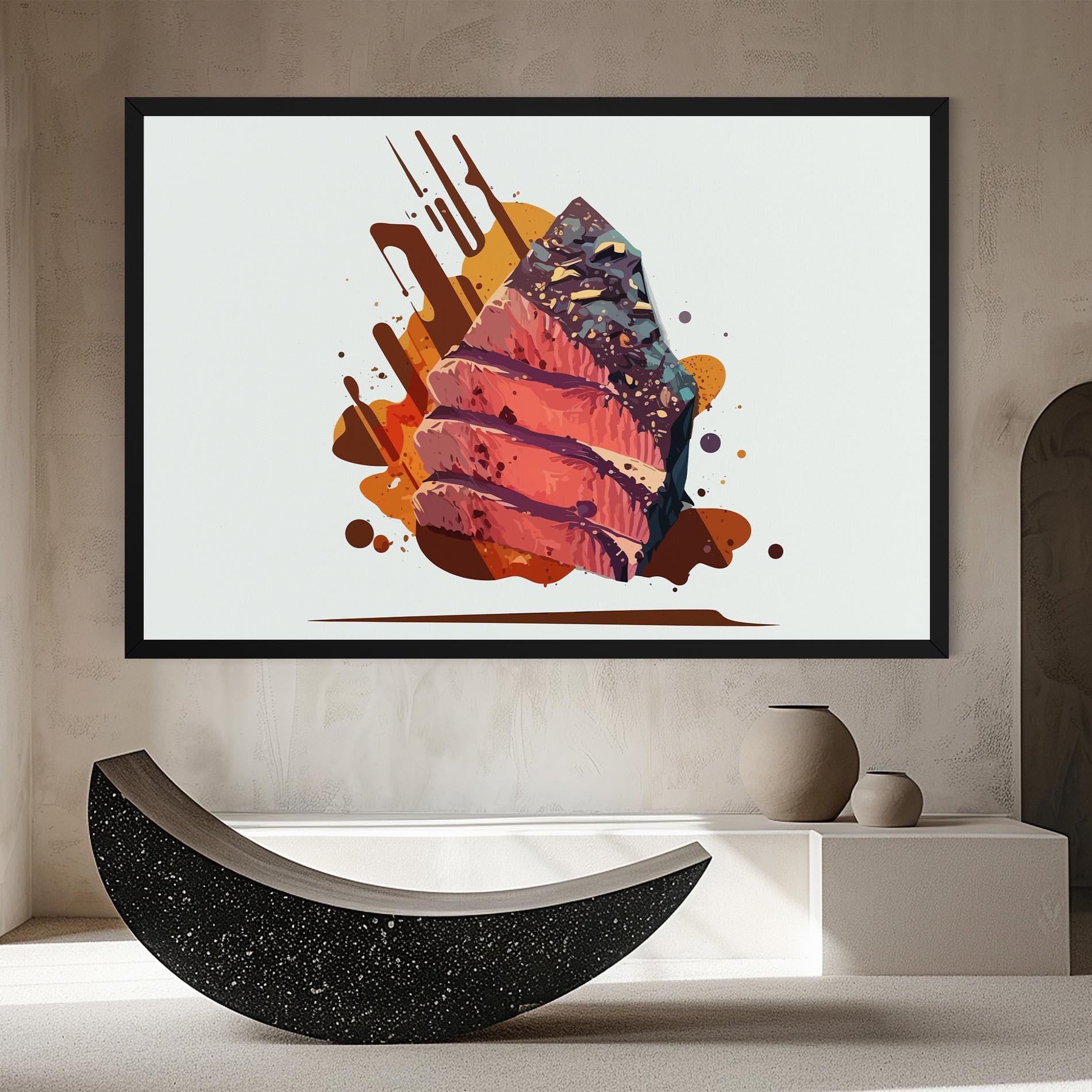Картина на платно Meat Floating mockup 8