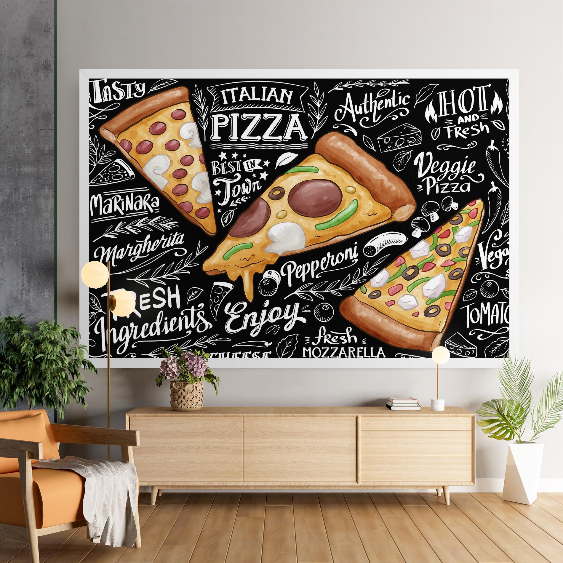 Картина на платно Enjoy Pizza mockup 9