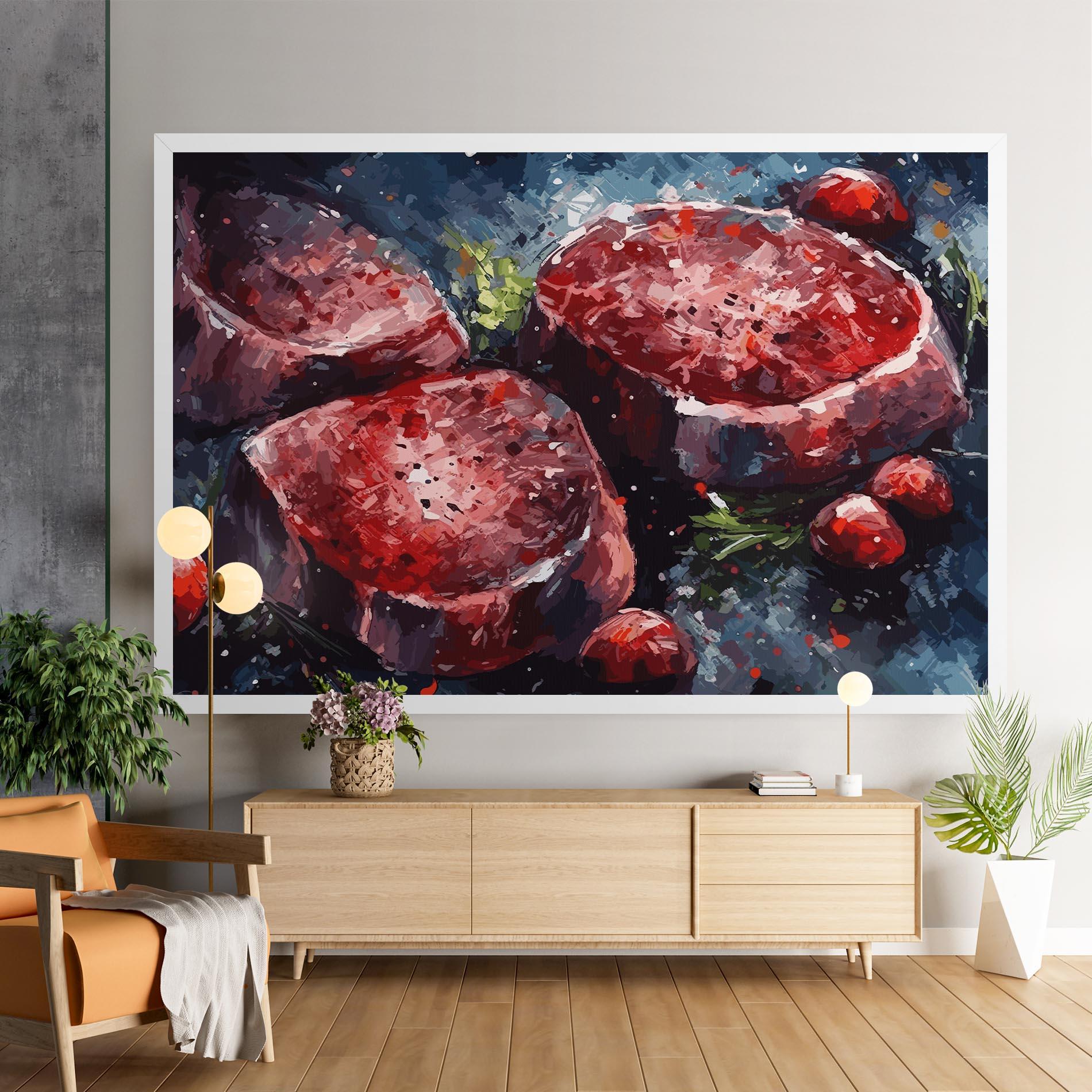 Картина на платно Meat Art mockup 9