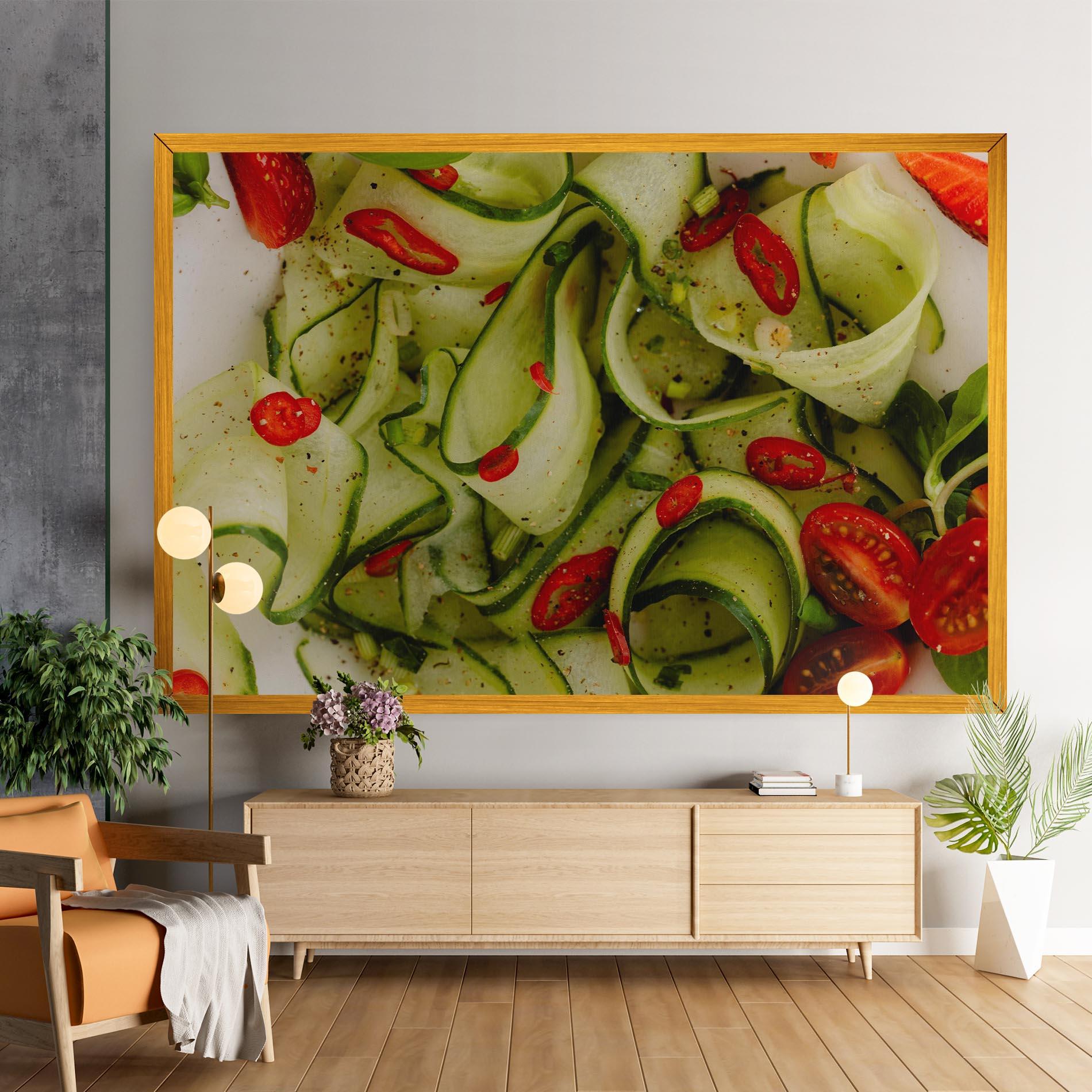 Картина на платно Cucumber Food mockup 9