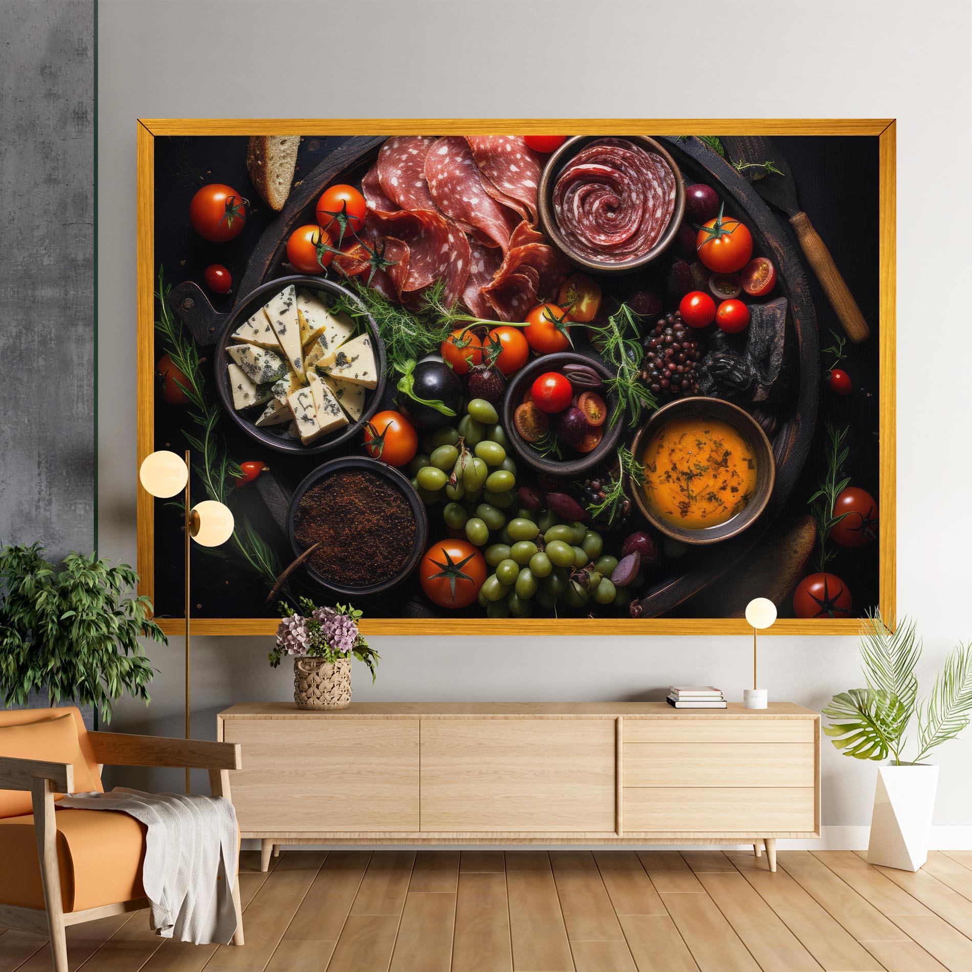 Картина на платно Meats Assortment mockup 9