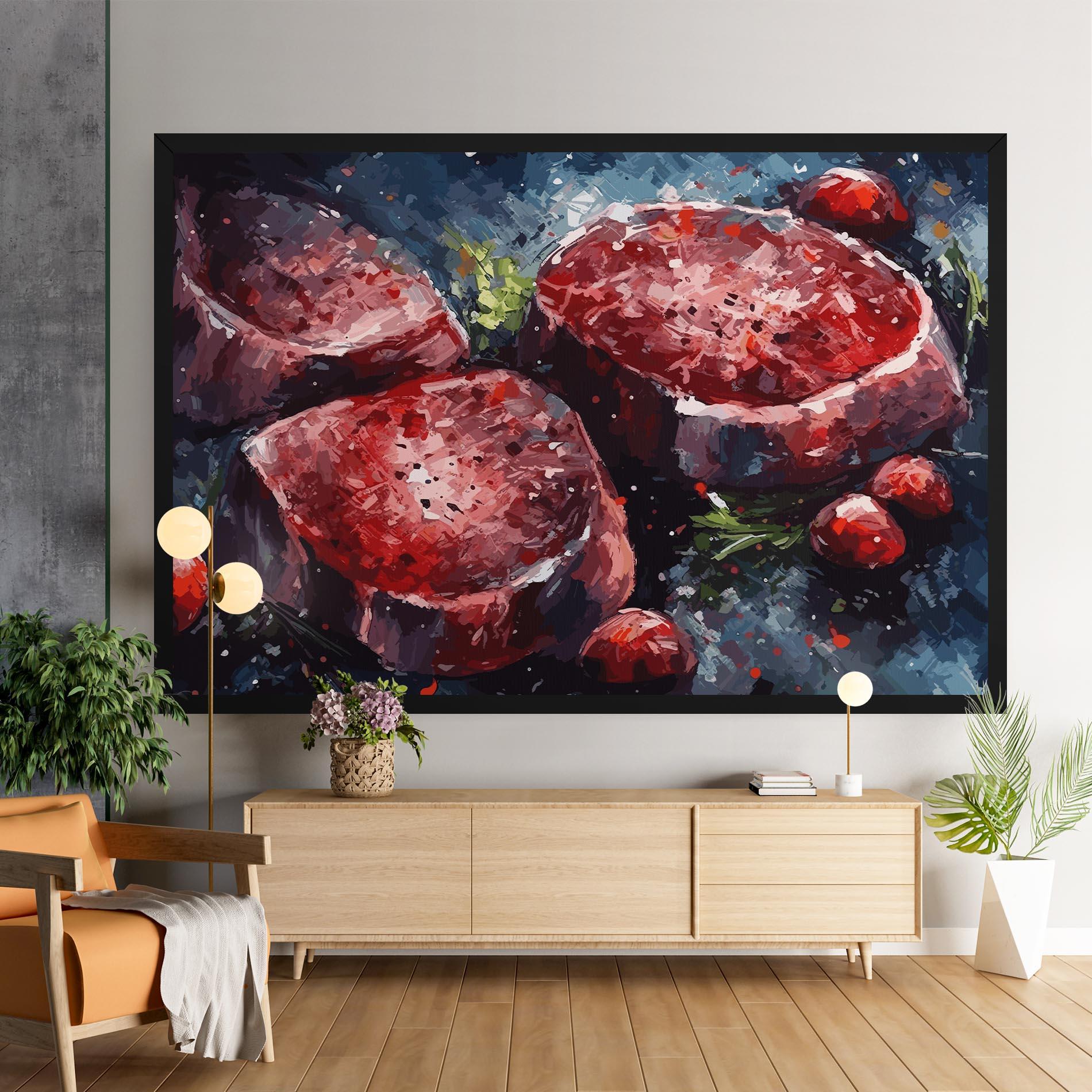 Картина на платно Meat Art mockup 9