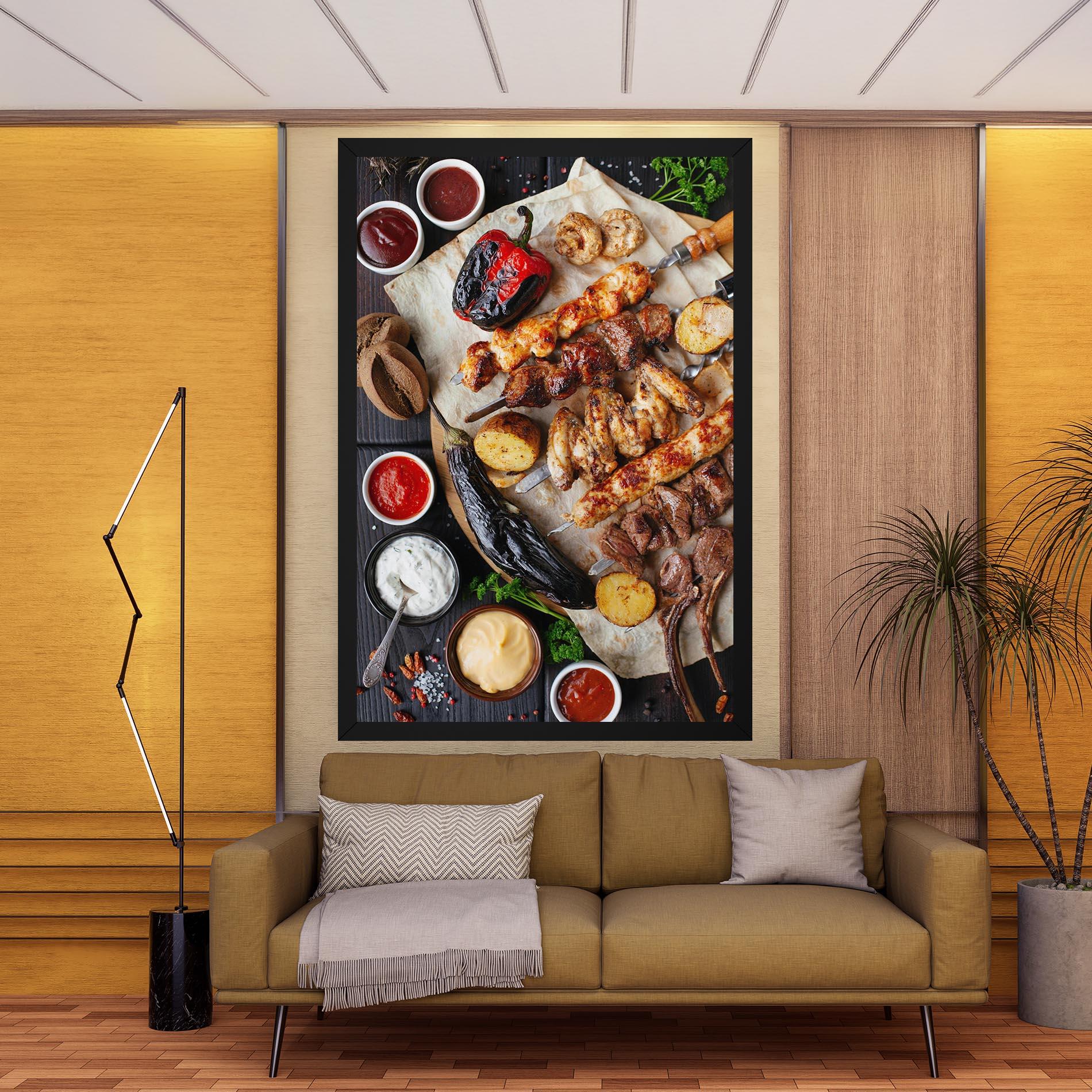 Картина на платно Skewers mockup 9