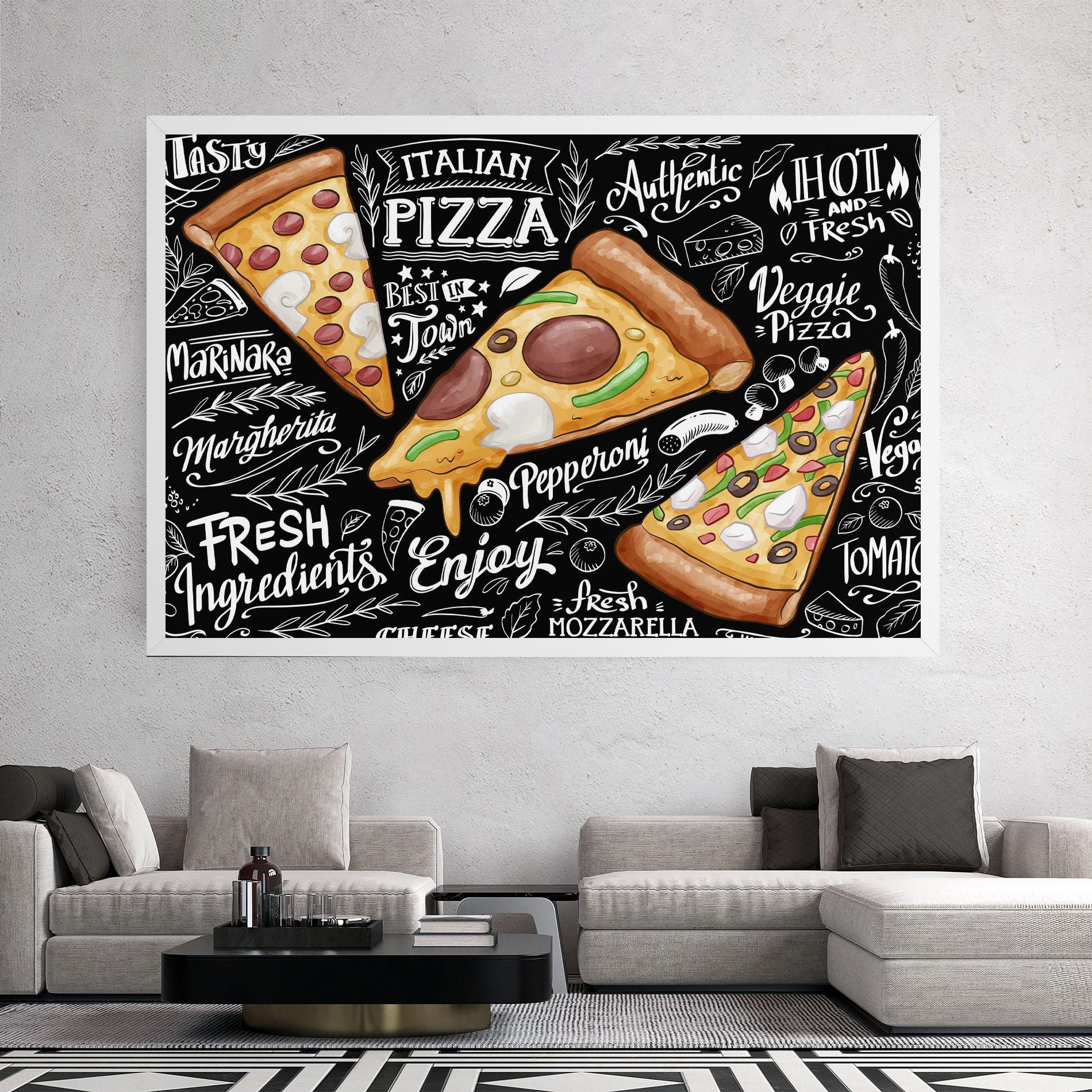Картина на платно Enjoy Pizza mockup 2