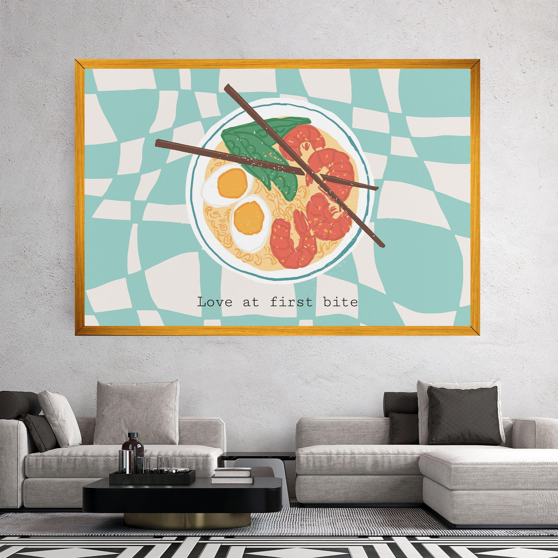 Картина на платно Food Love mockup 2