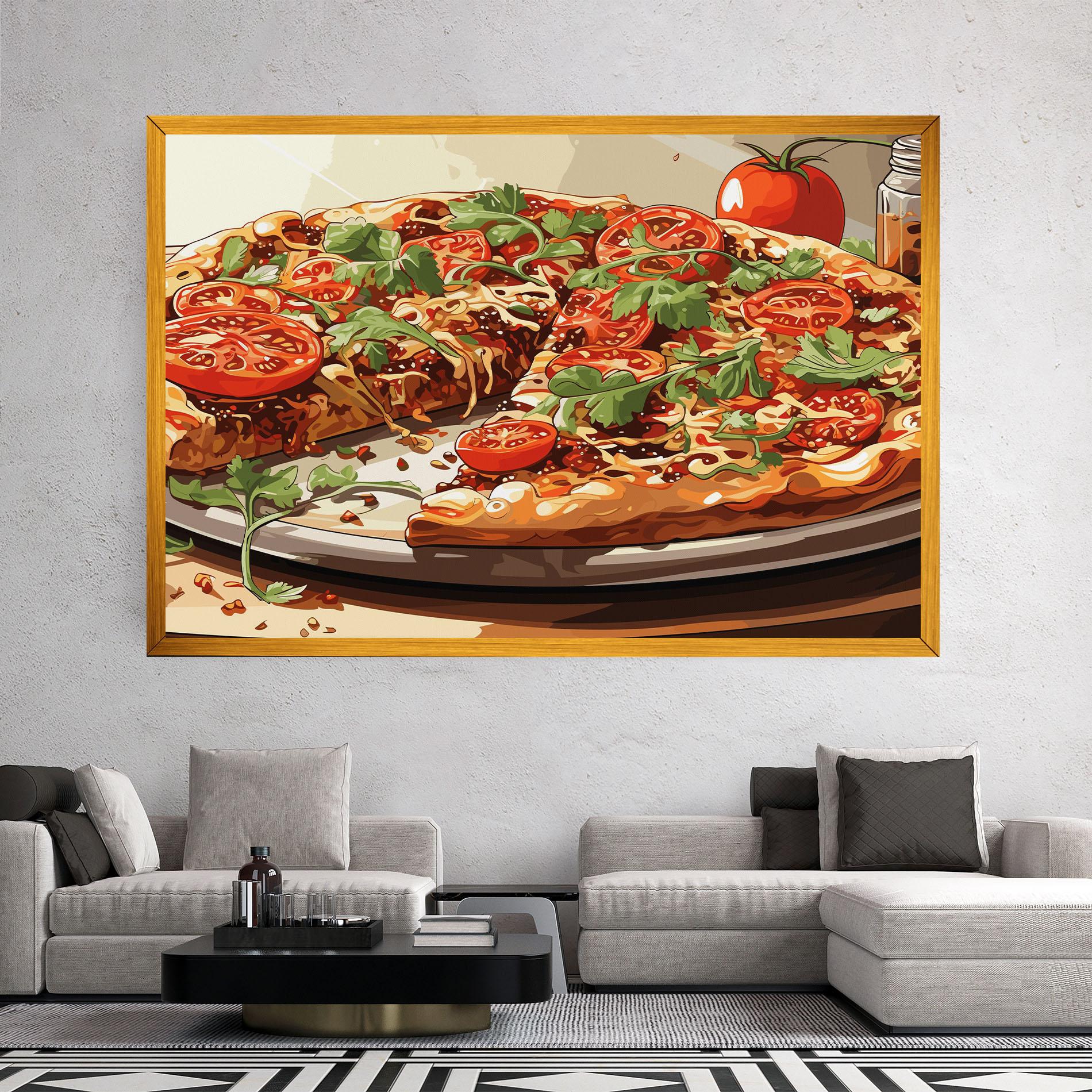 Картина на платно Pizza View mockup 2
