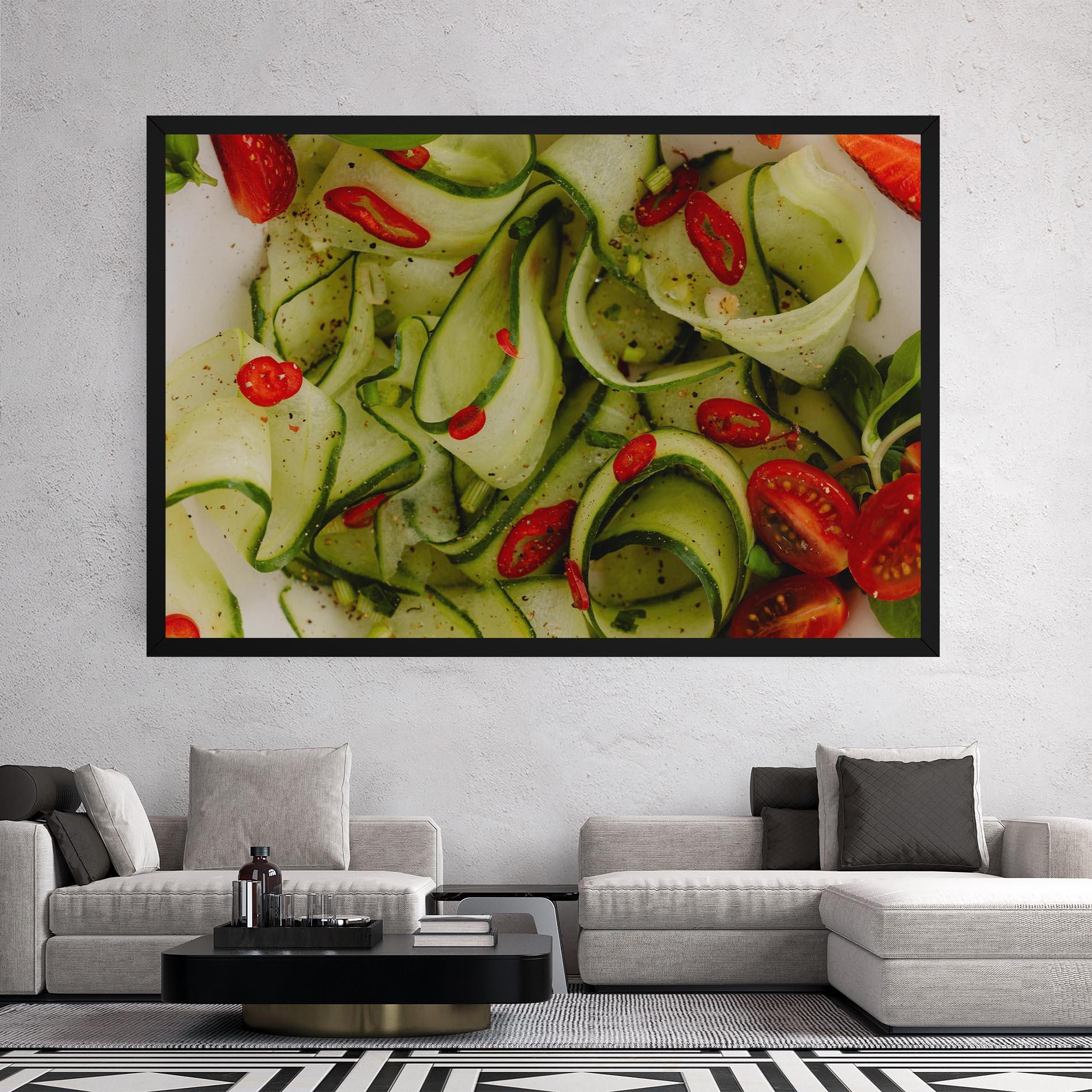 Картина на платно Cucumber Food mockup 2