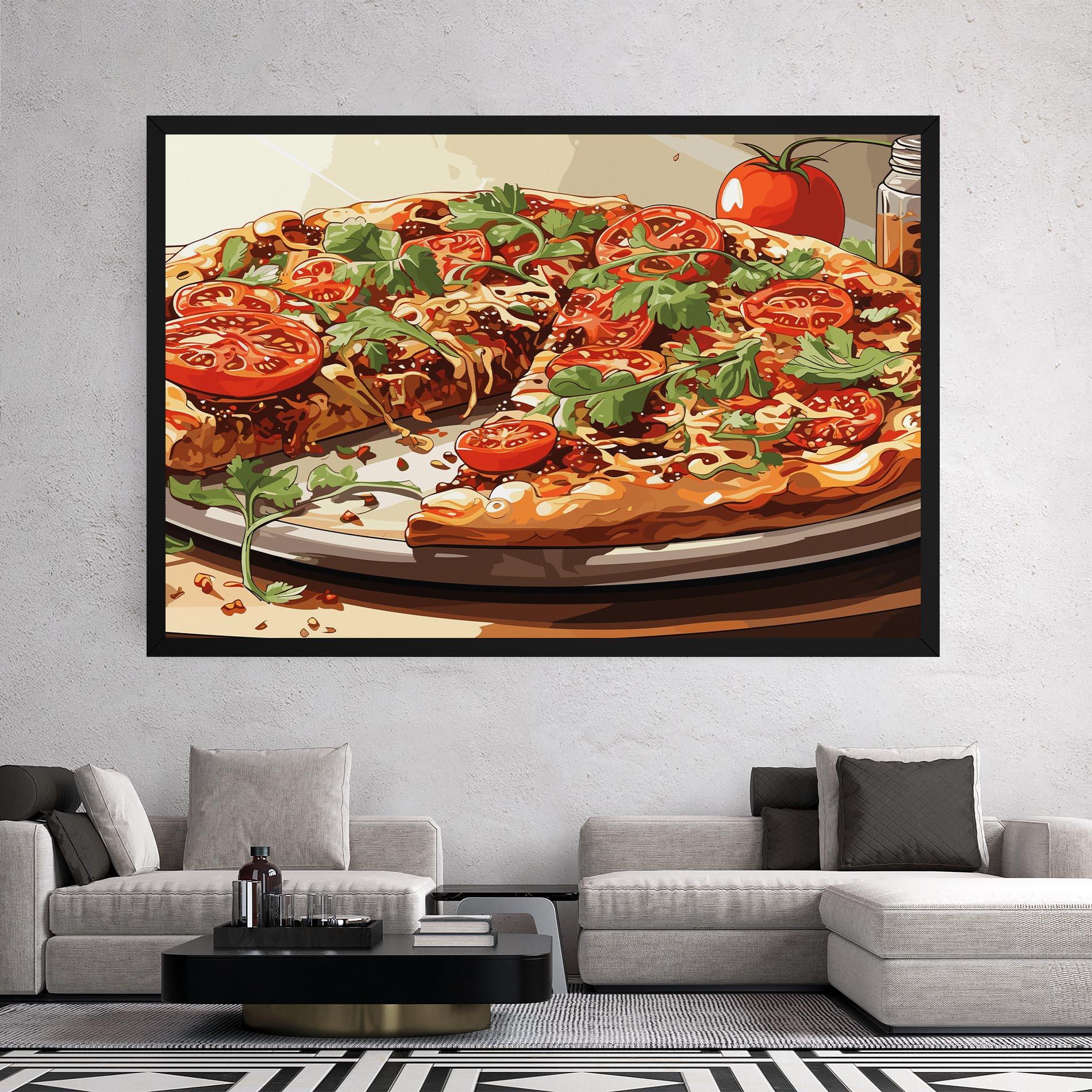 Картина на платно Pizza View mockup 2