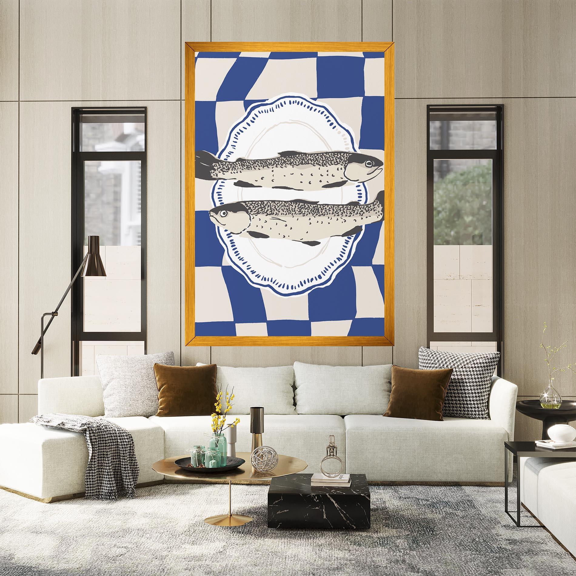 Картина на платно Food Fish mockup 2