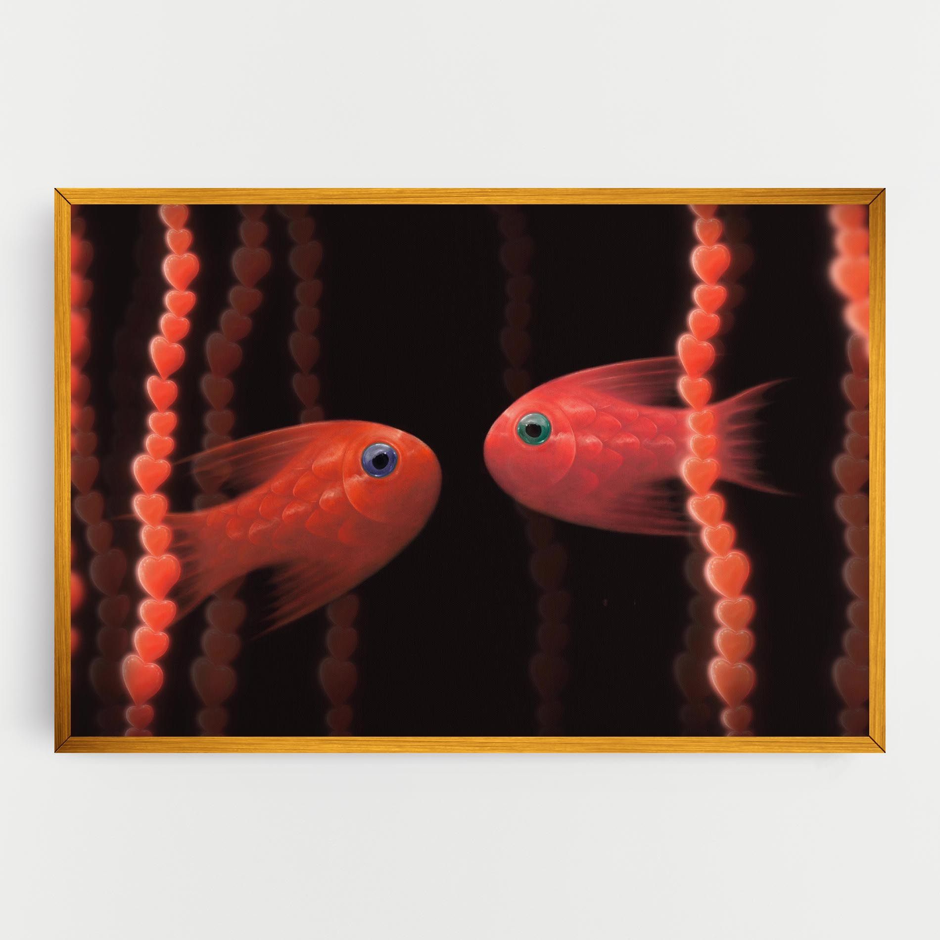 Orange Fish Heart mockup 0