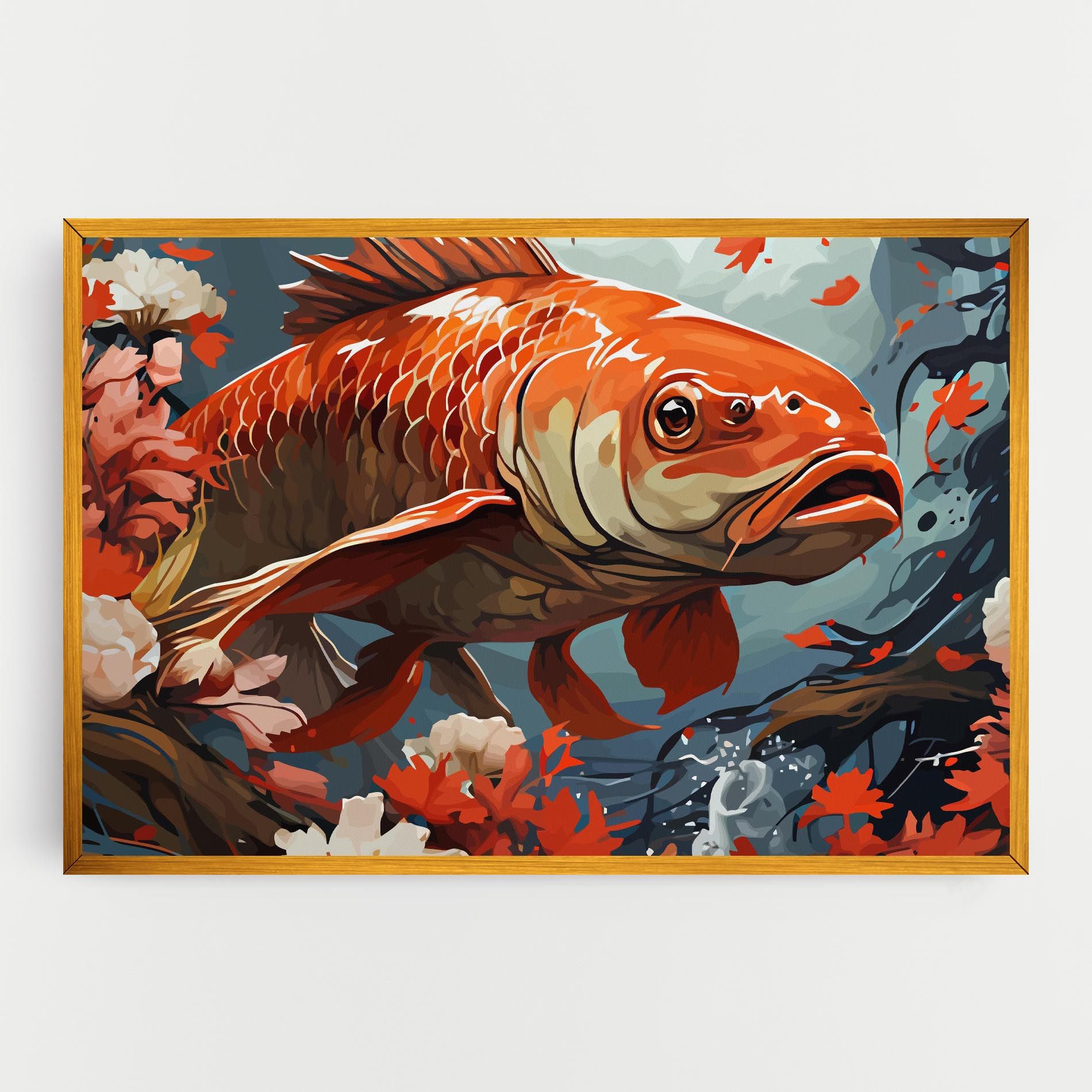 Orange Koi mockup 0