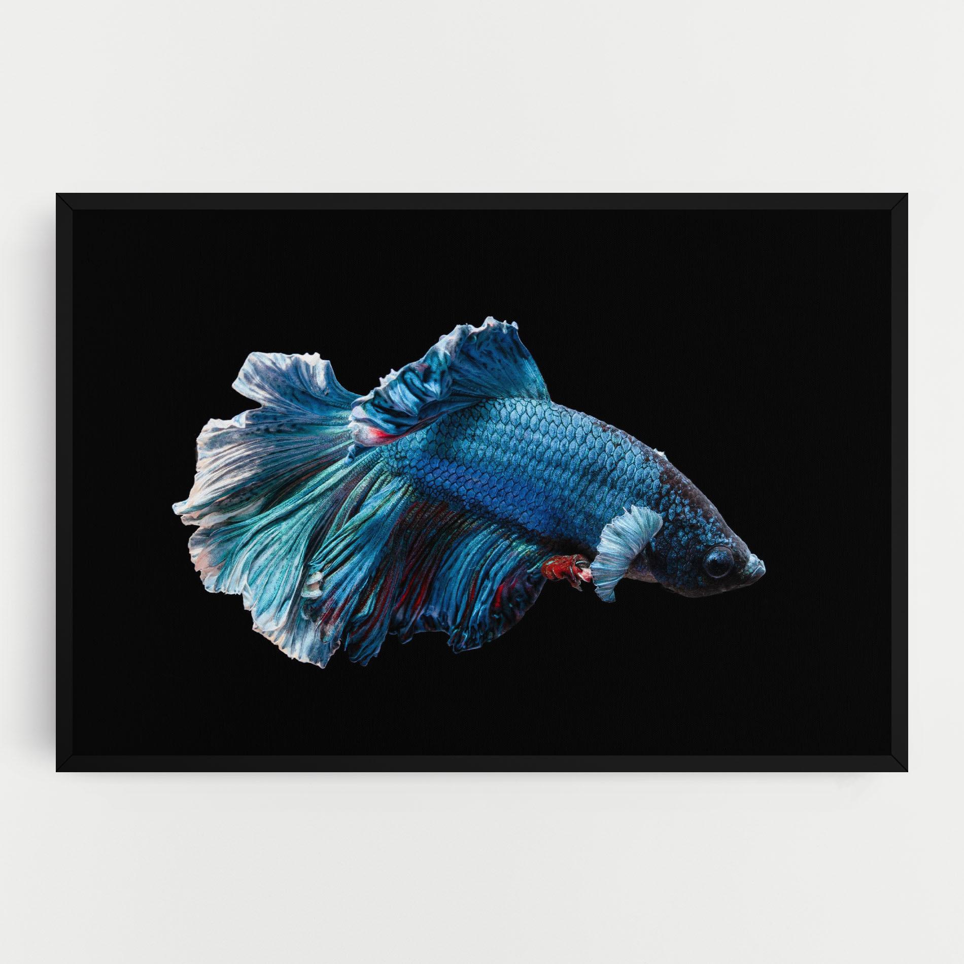 Картина на платно Blue Betta mockup 0