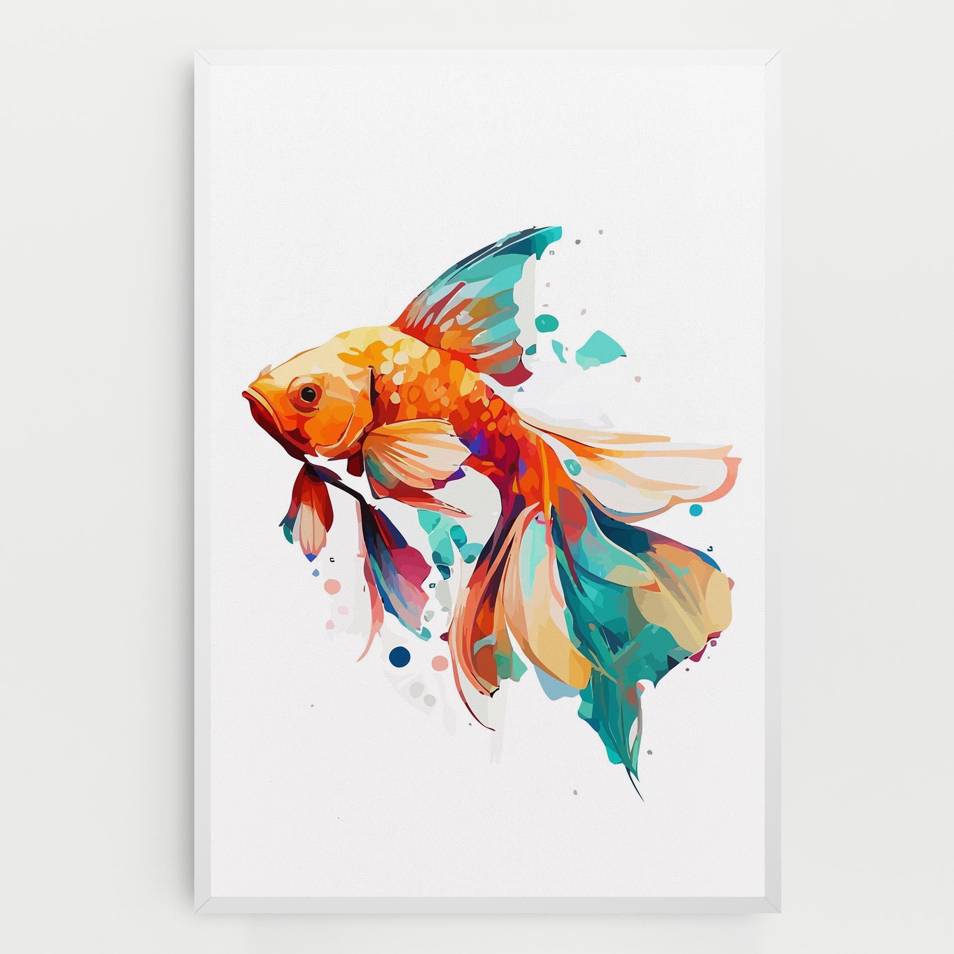 Blue Orange Fish mockup 0