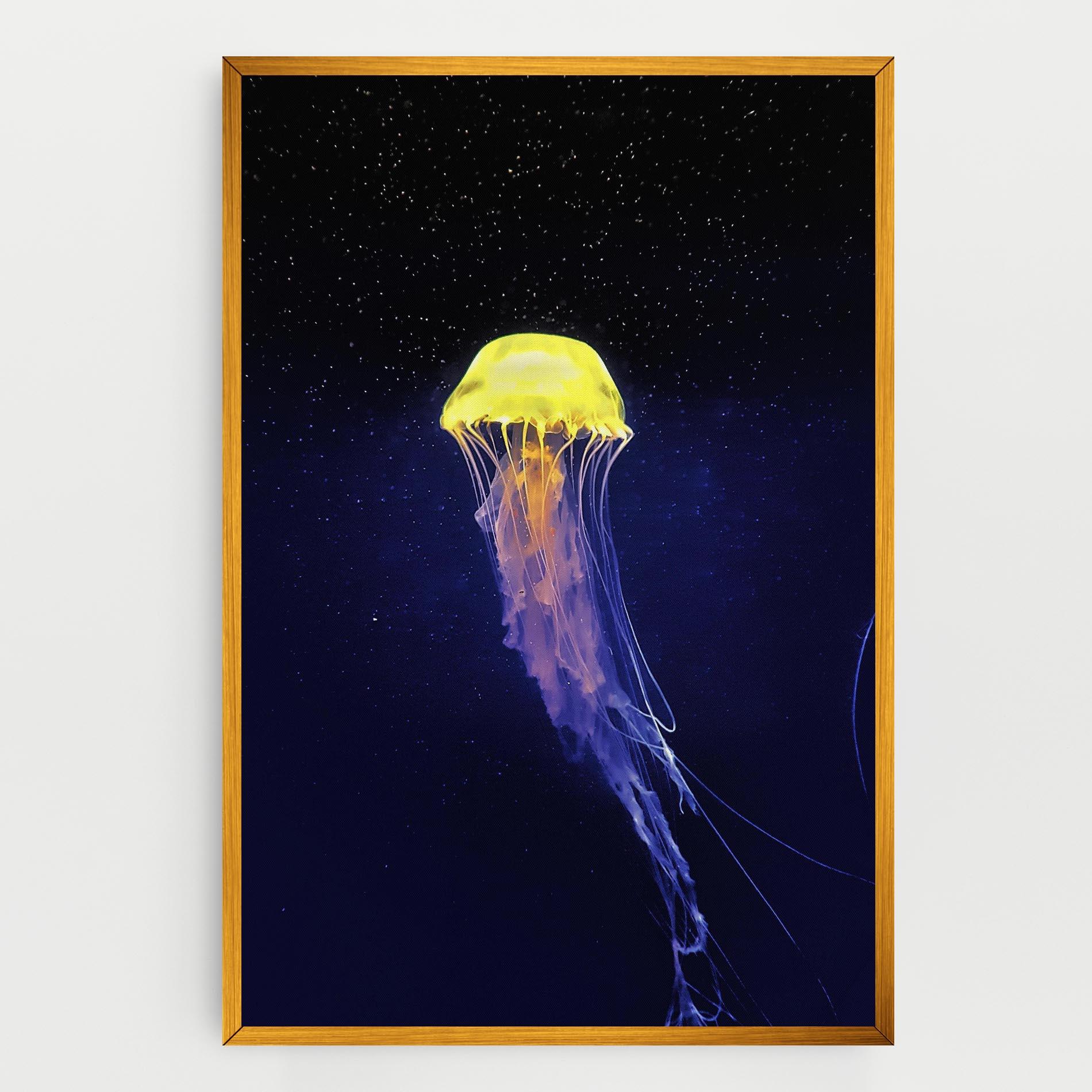 Картина на платно Purple Jellyfish mockup 0