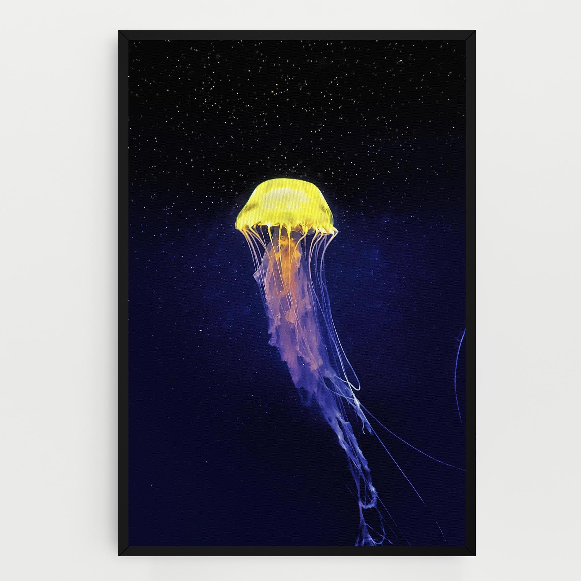 Картина на платно Purple Jellyfish mockup 0
