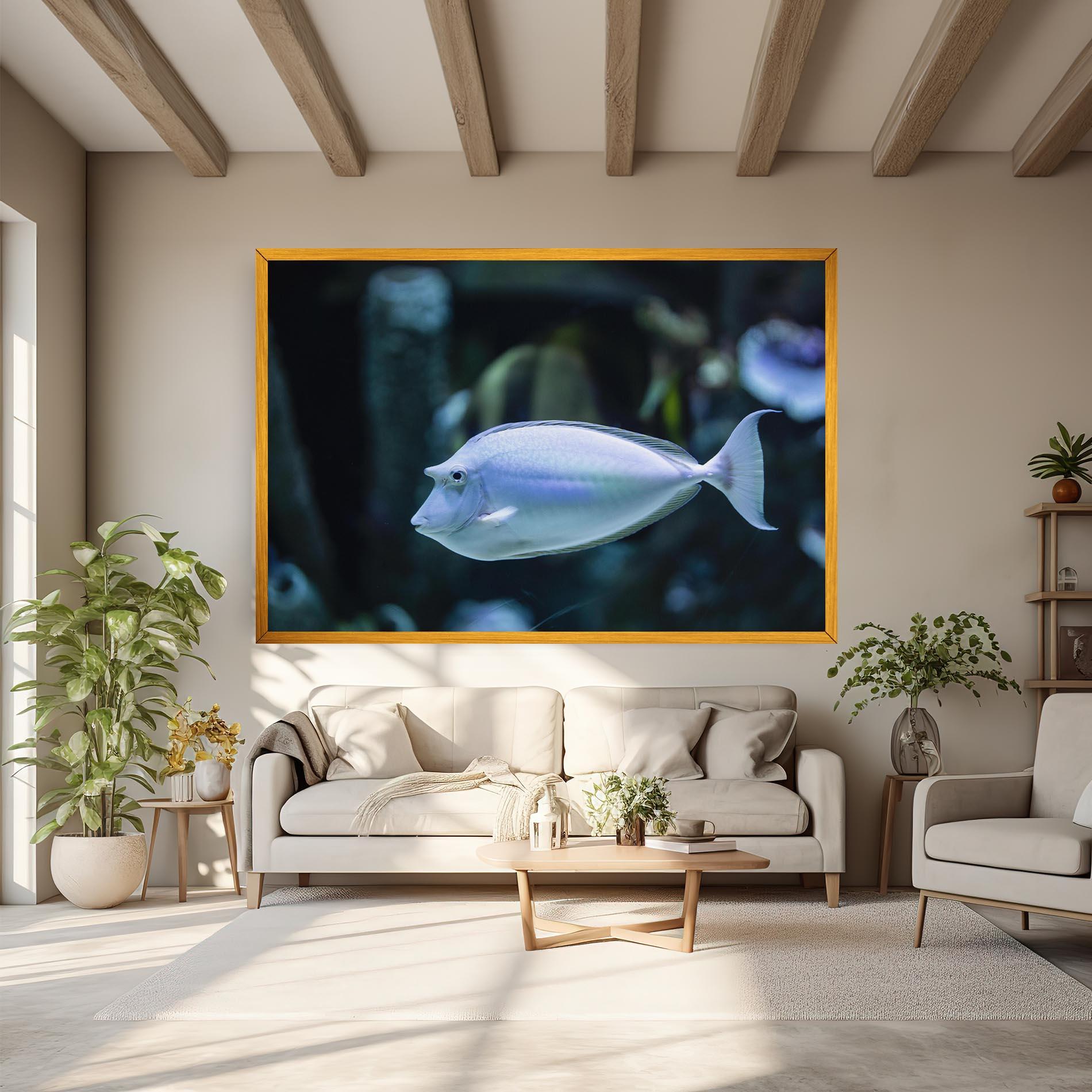 Картина на платно Funny Face Fish mockup 6