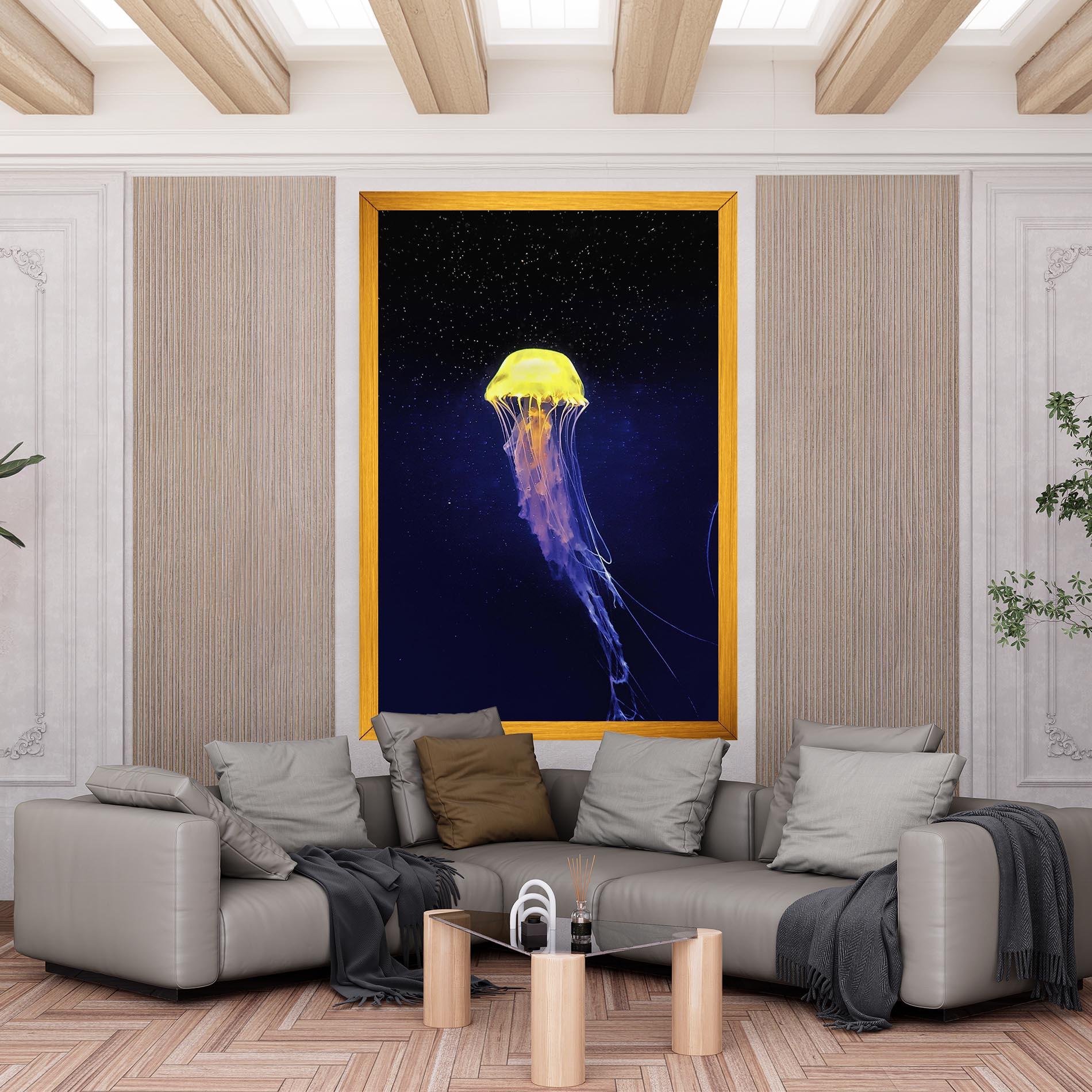 Картина на платно Purple Jellyfish mockup 6
