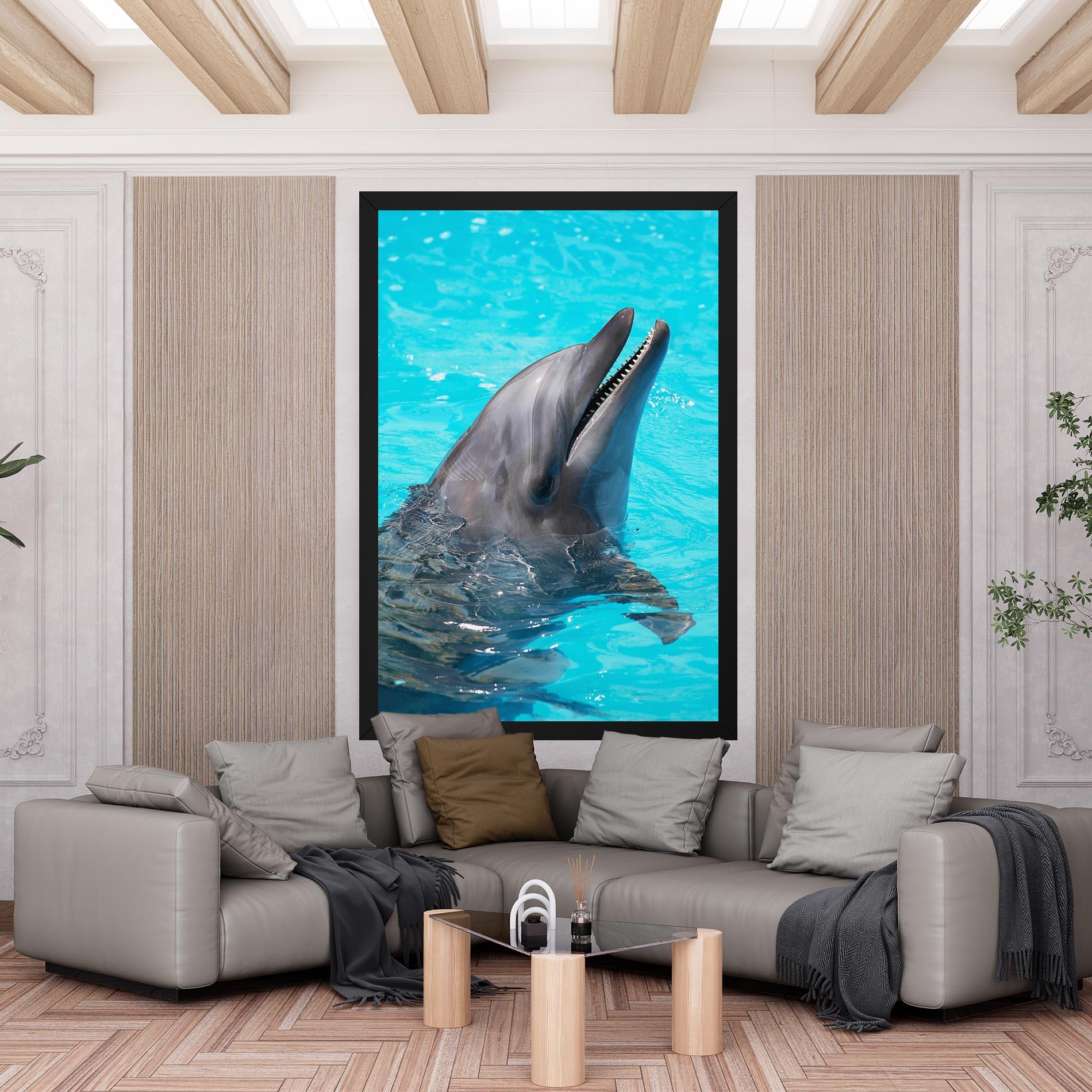 Картина на платно Trained Dolphin mockup 6