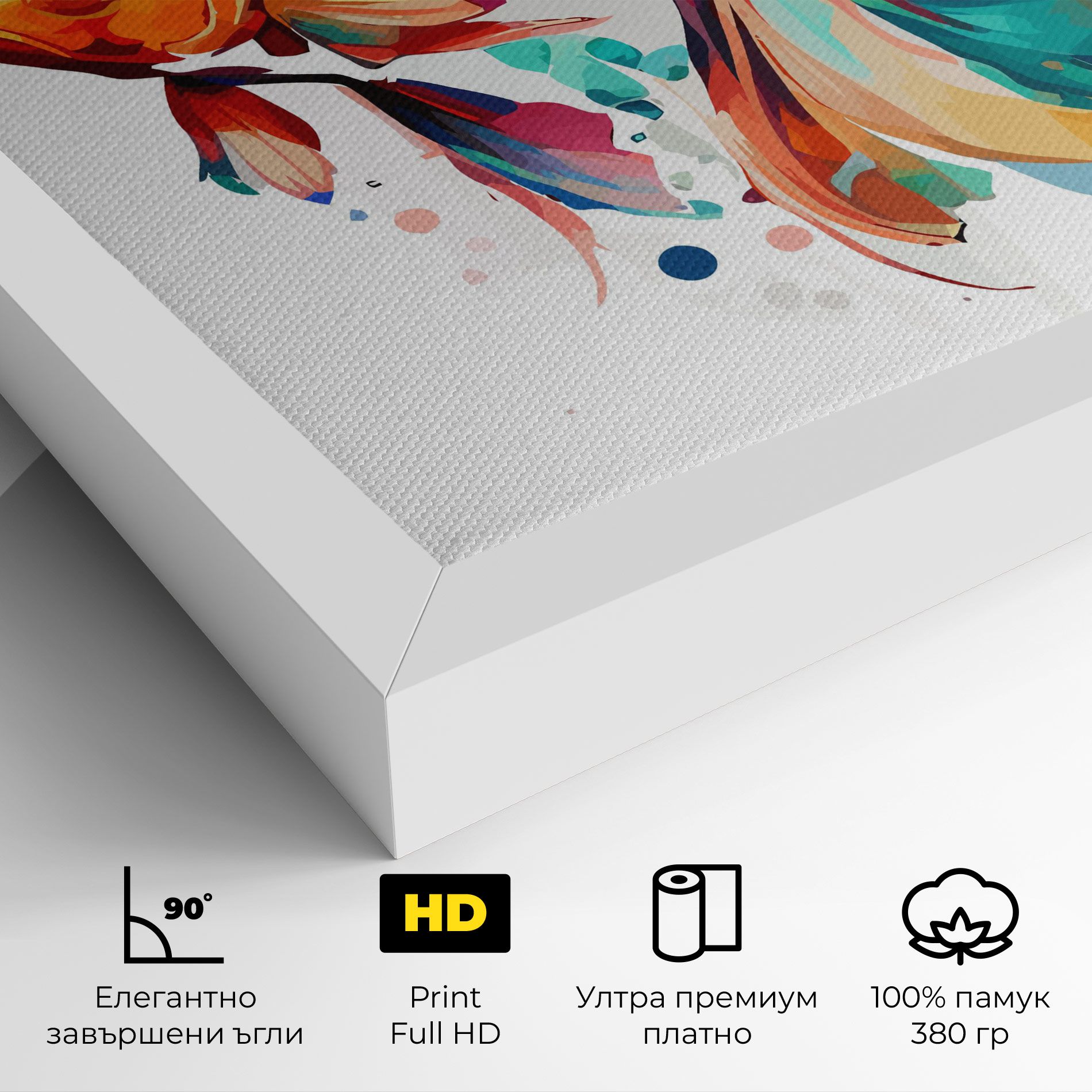 Blue Orange Fish mockup 4