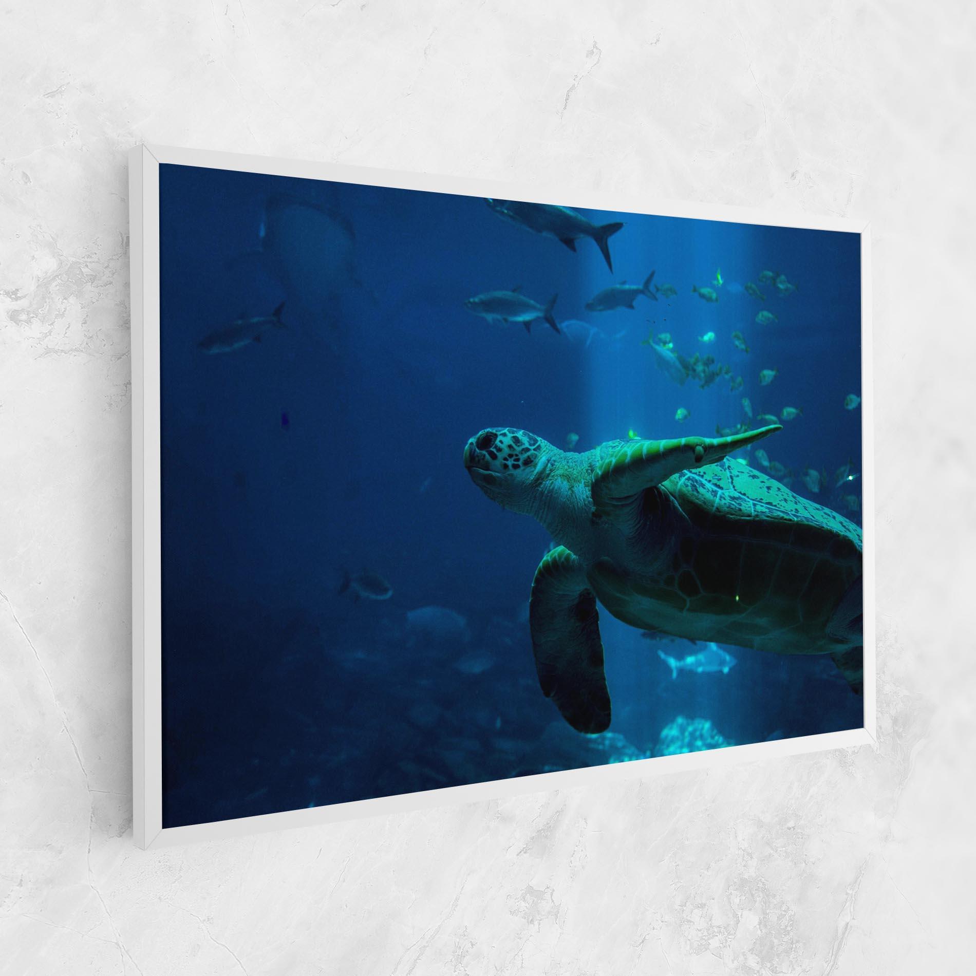 Картина на платно Green Turtule mockup 1