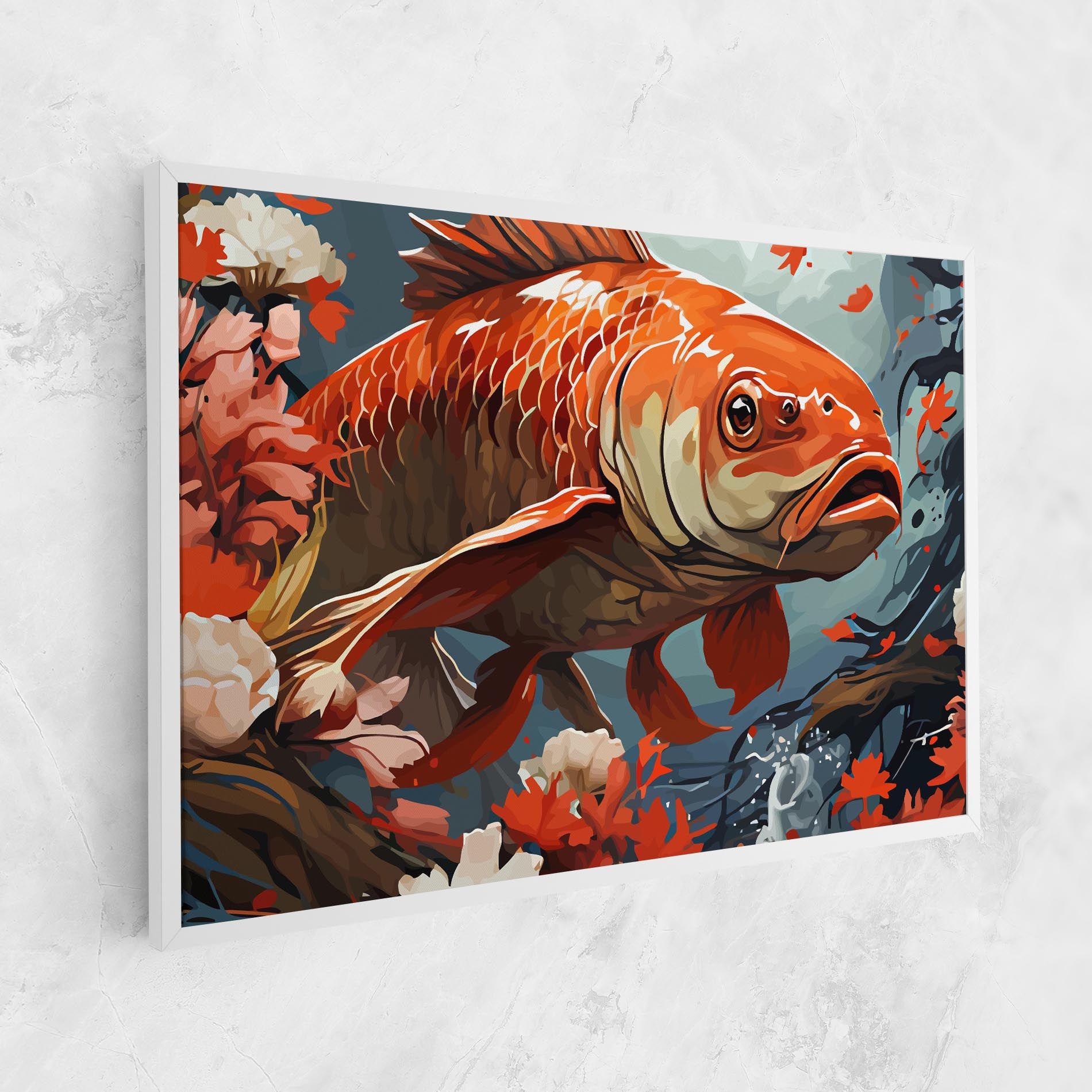Orange Koi mockup 1