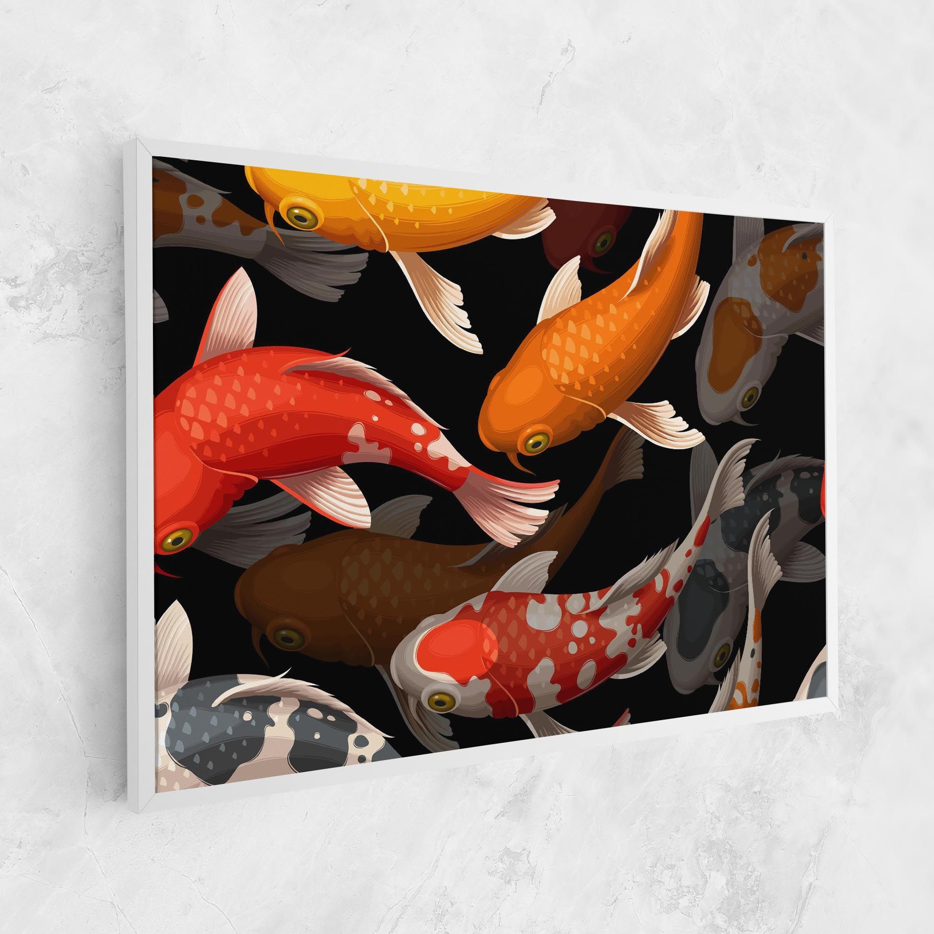 Seamless Koi Fish mockup 1