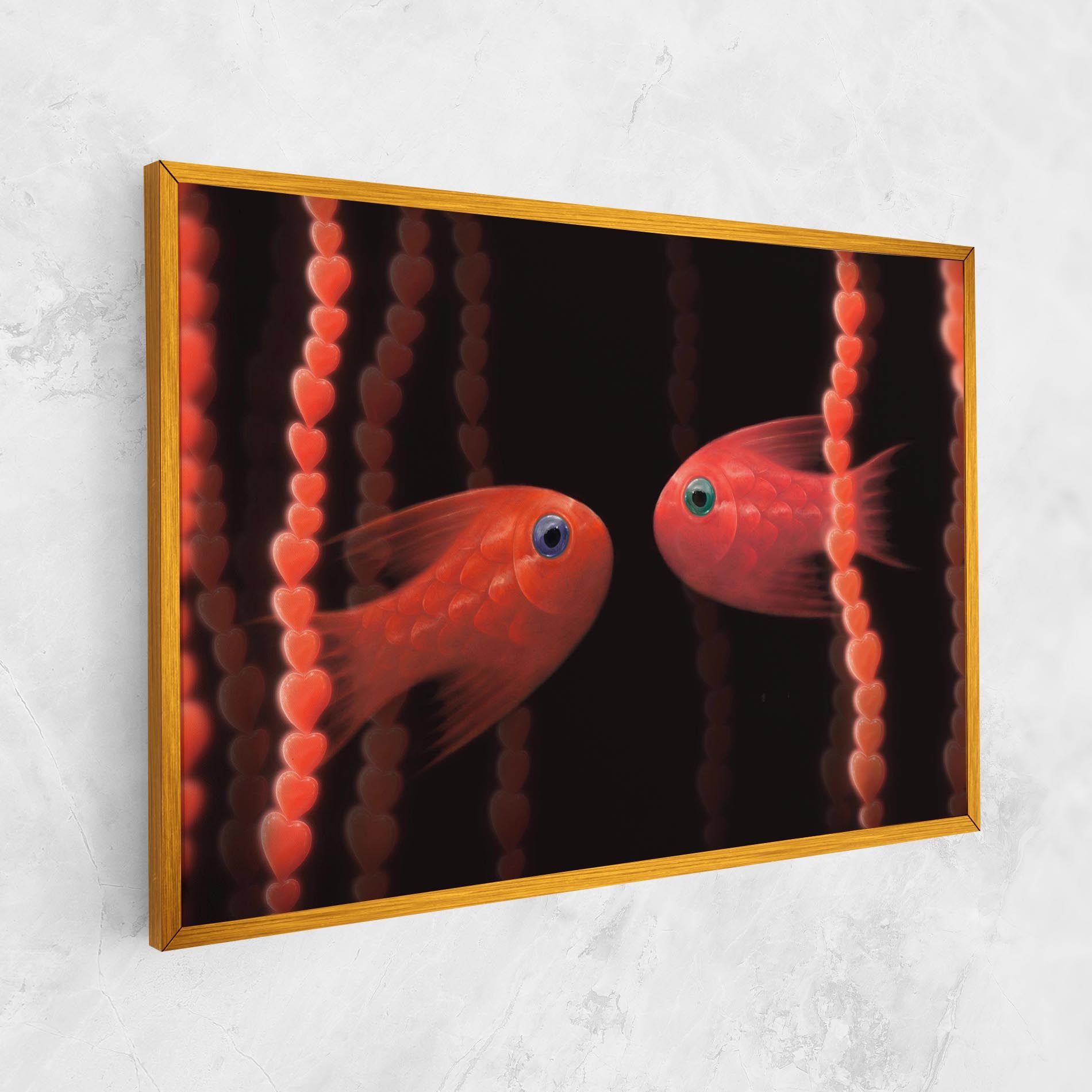 Orange Fish Heart mockup 1