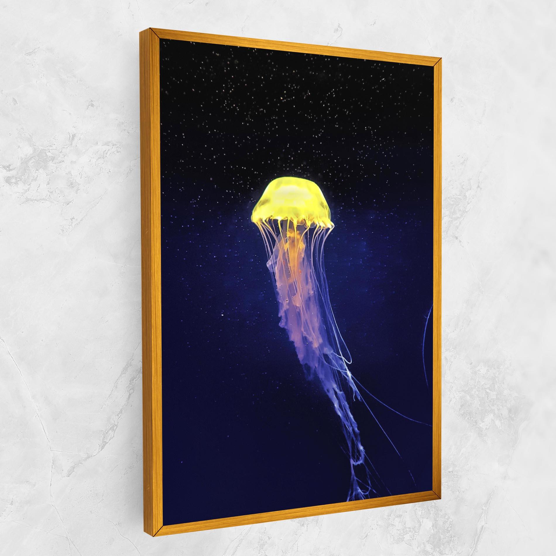 Картина на платно Purple Jellyfish mockup 1
