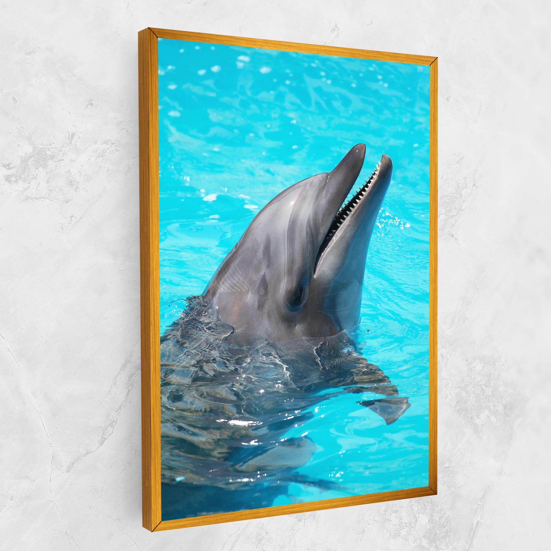 Картина на платно Trained Dolphin mockup 1