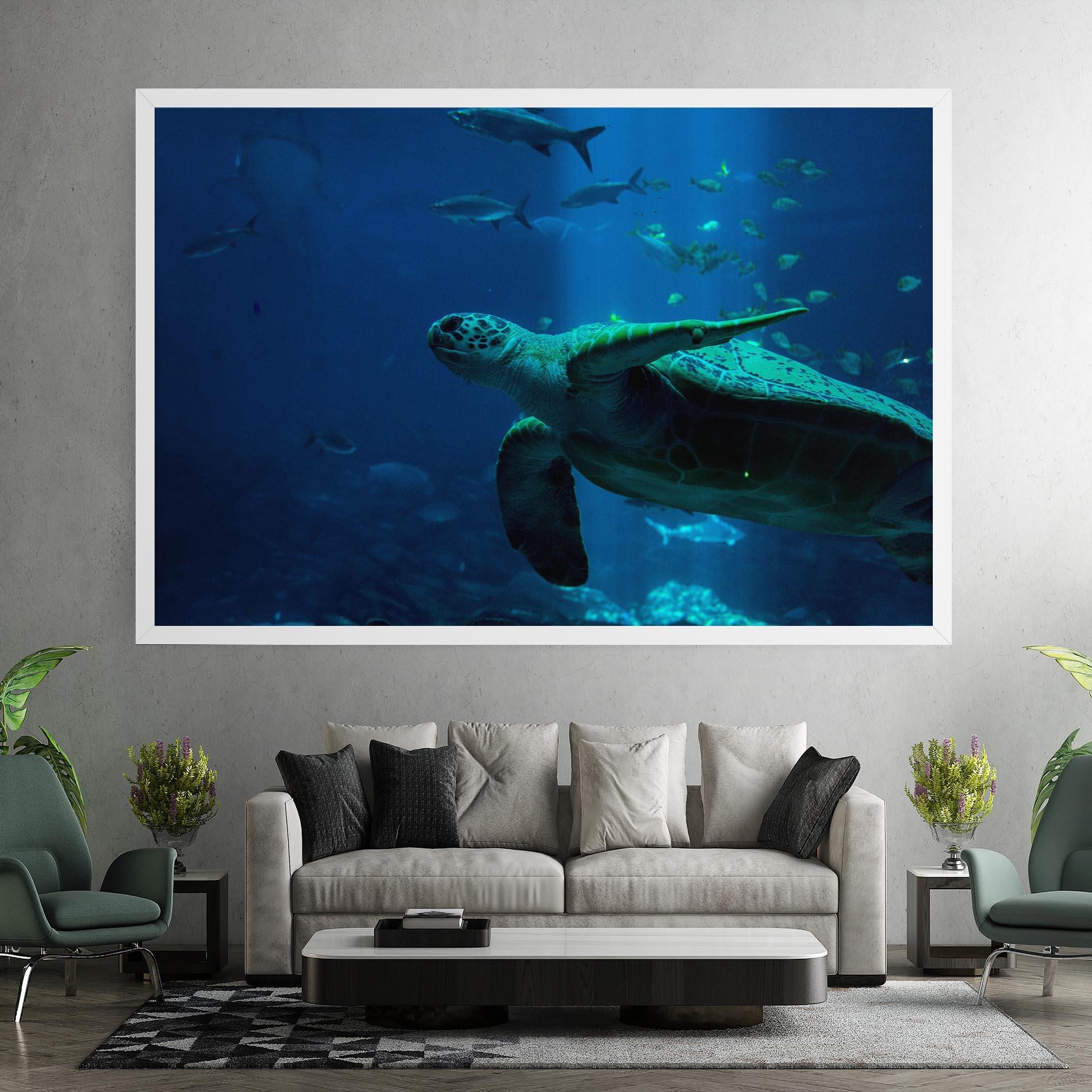 Картина на платно Green Turtule mockup 7