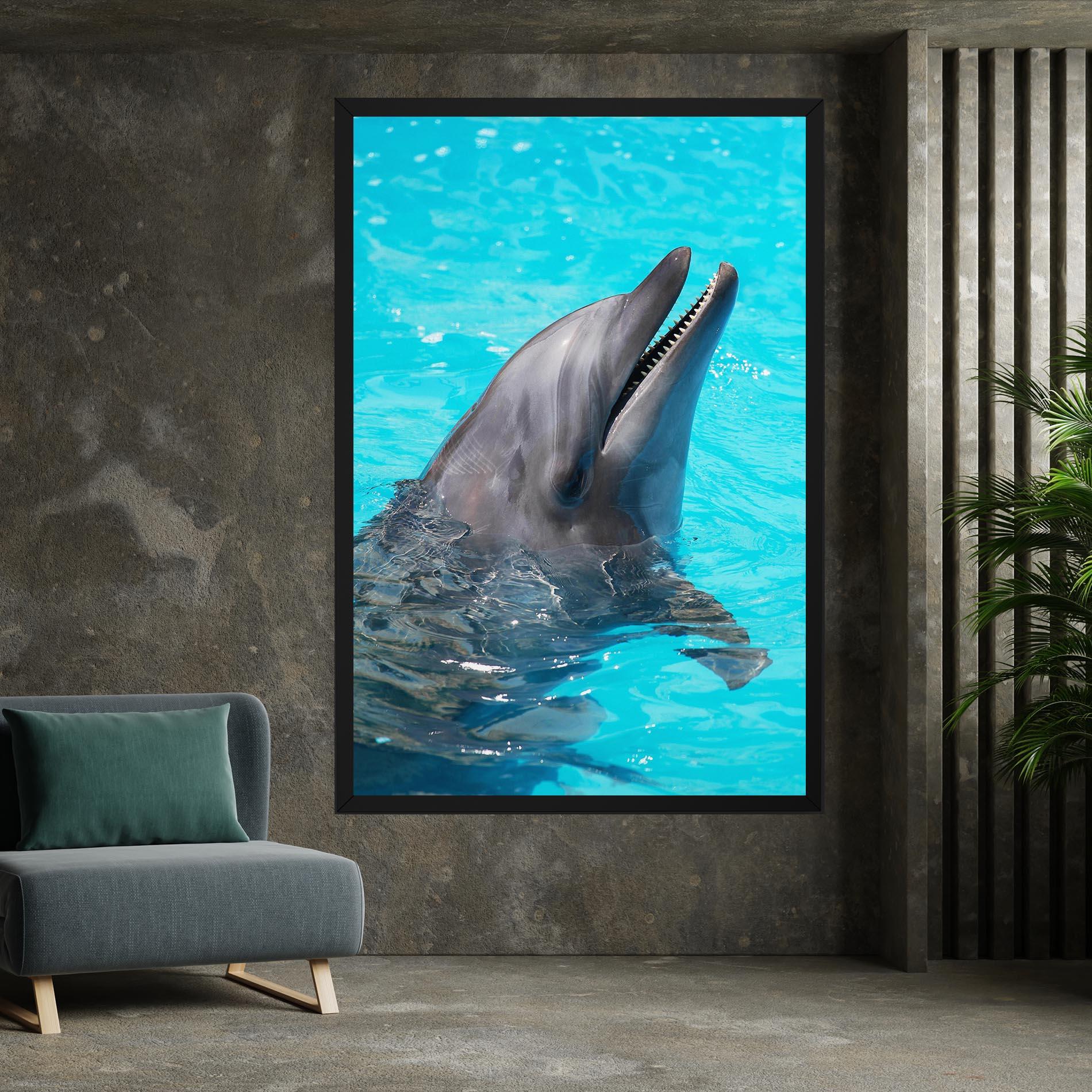 Картина на платно Trained Dolphin mockup 7