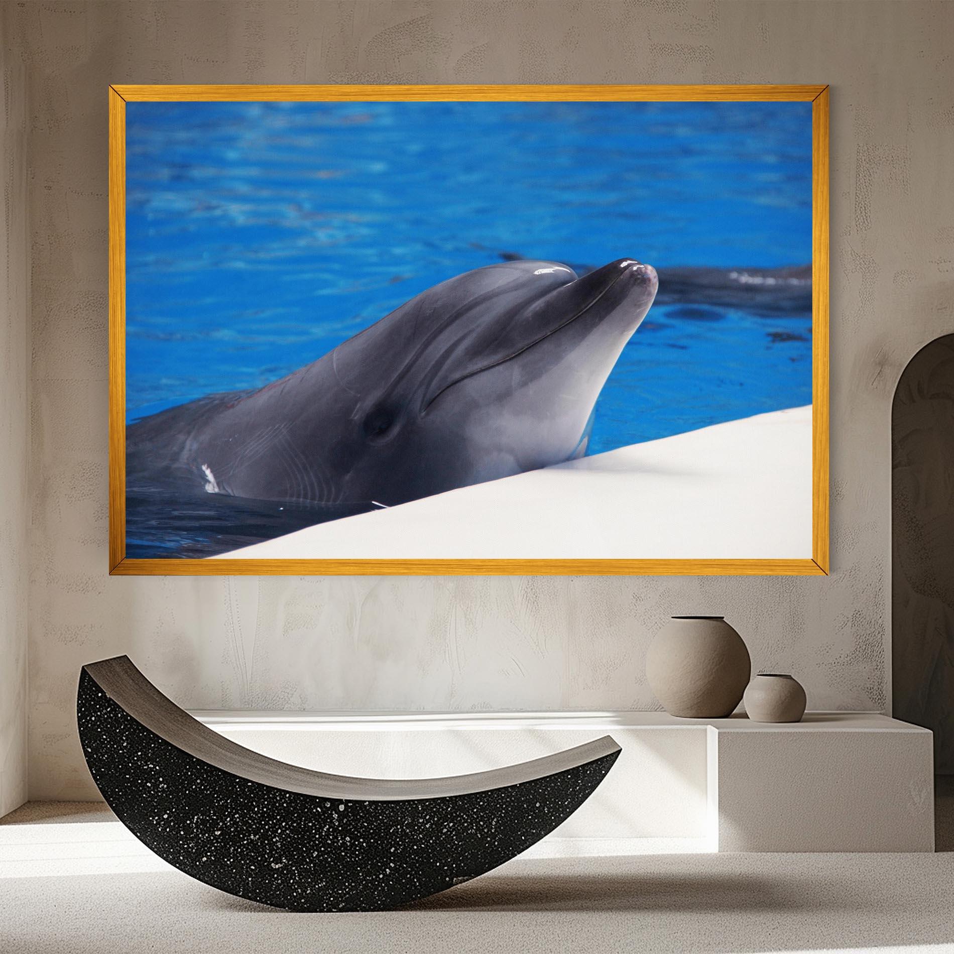 Картина на платно Cute Dolphin mockup 8