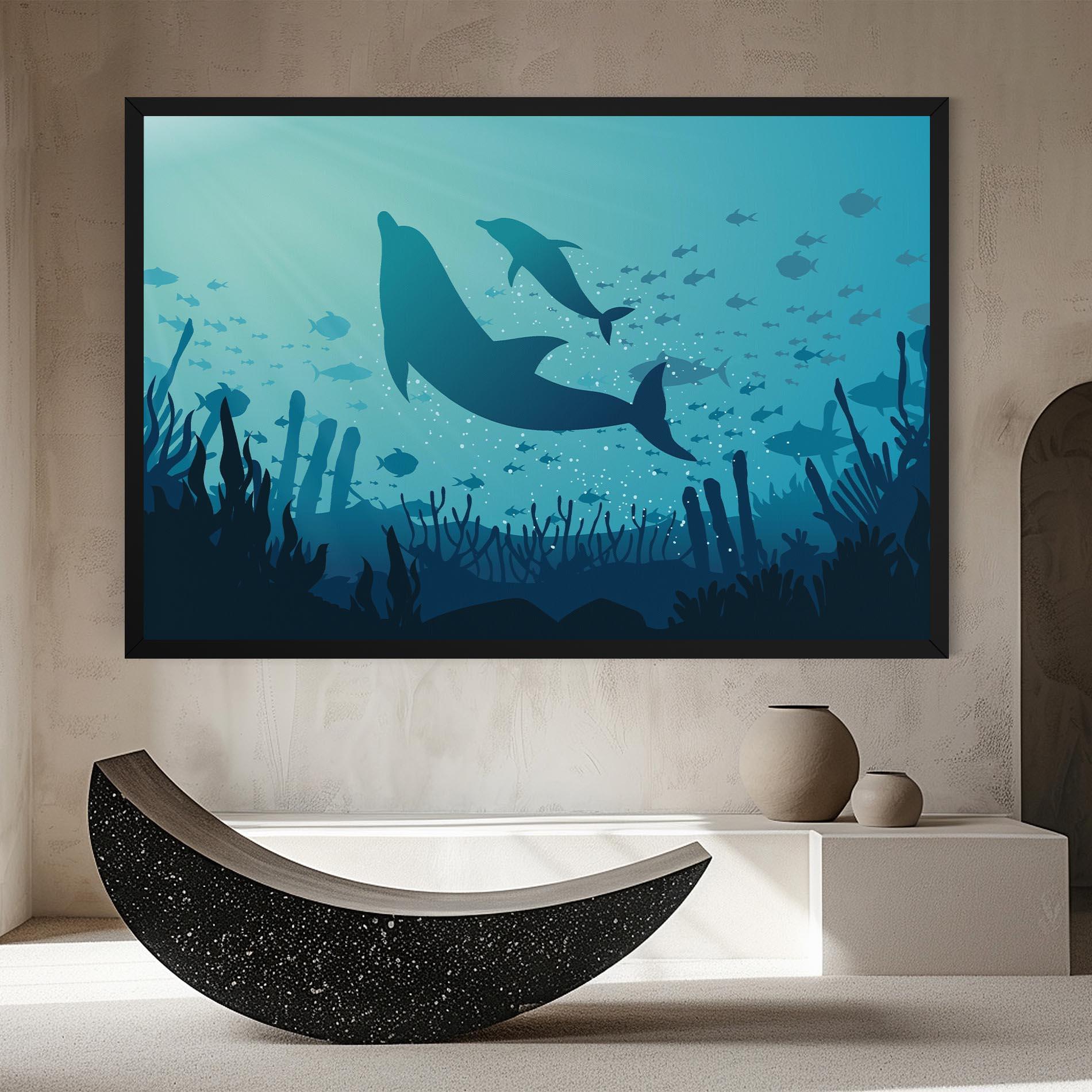 Картина на платно Blue Ocean mockup 8