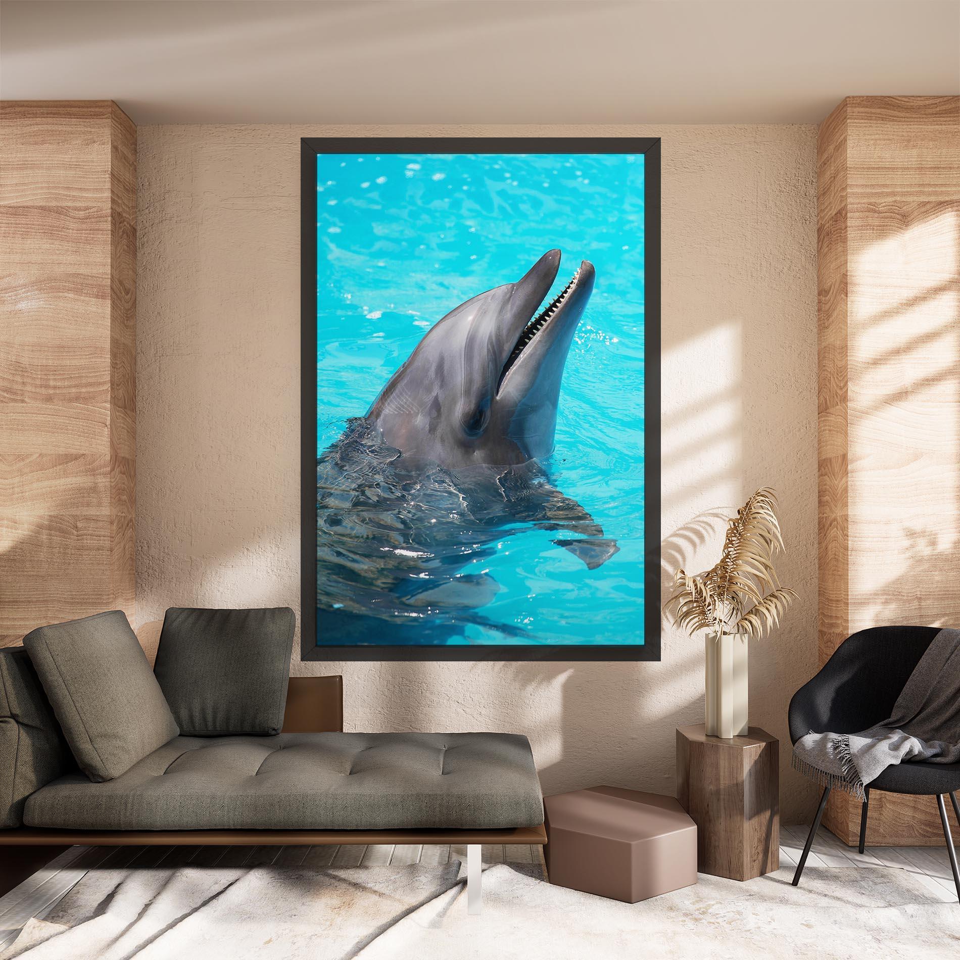Картина на платно Trained Dolphin mockup 8