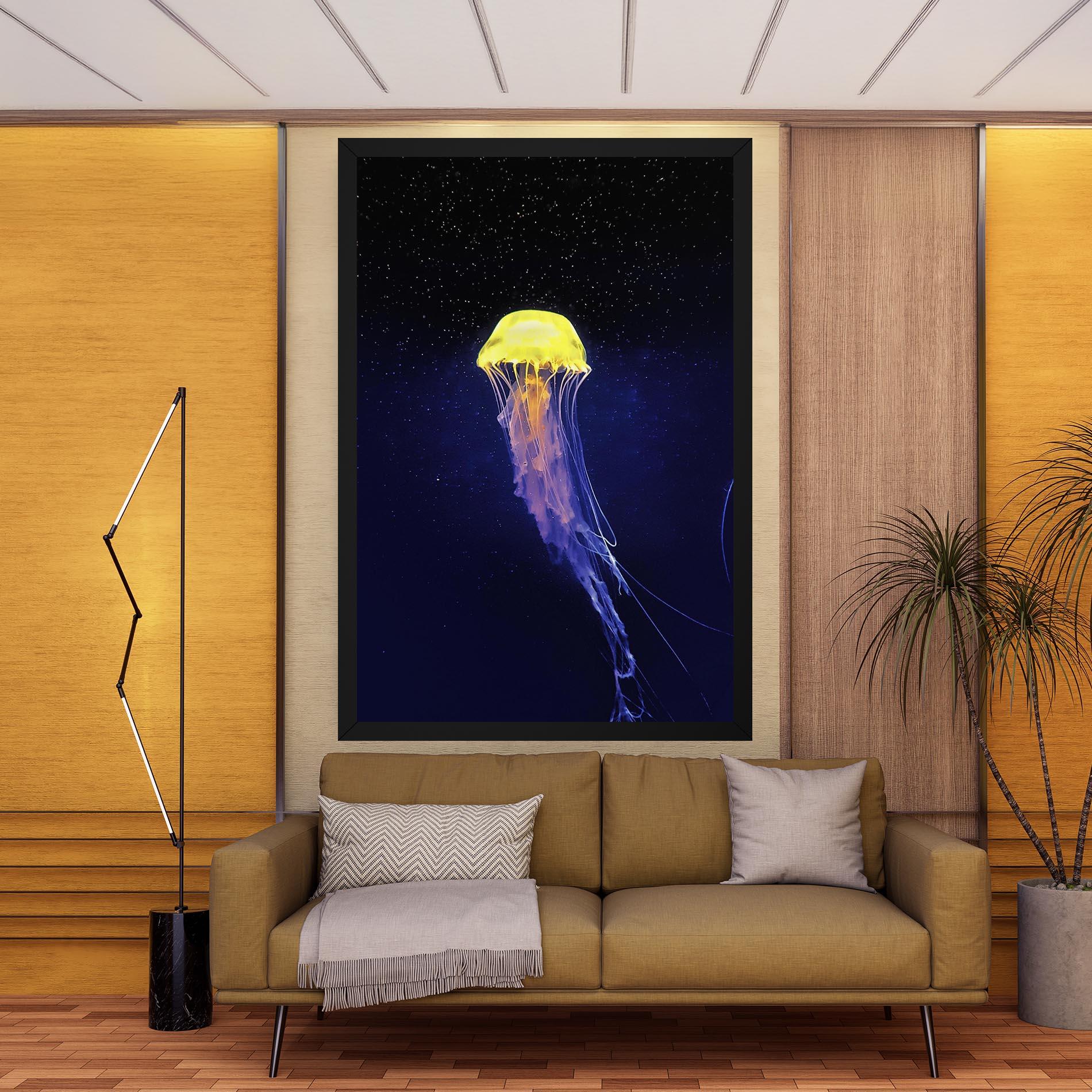 Картина на платно Purple Jellyfish mockup 9